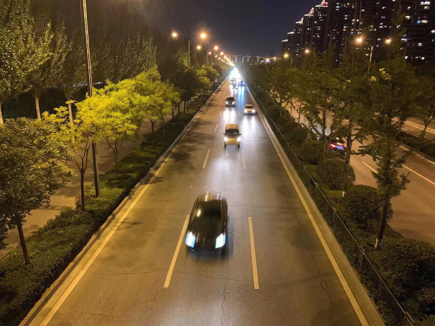 城市 夜景 马路