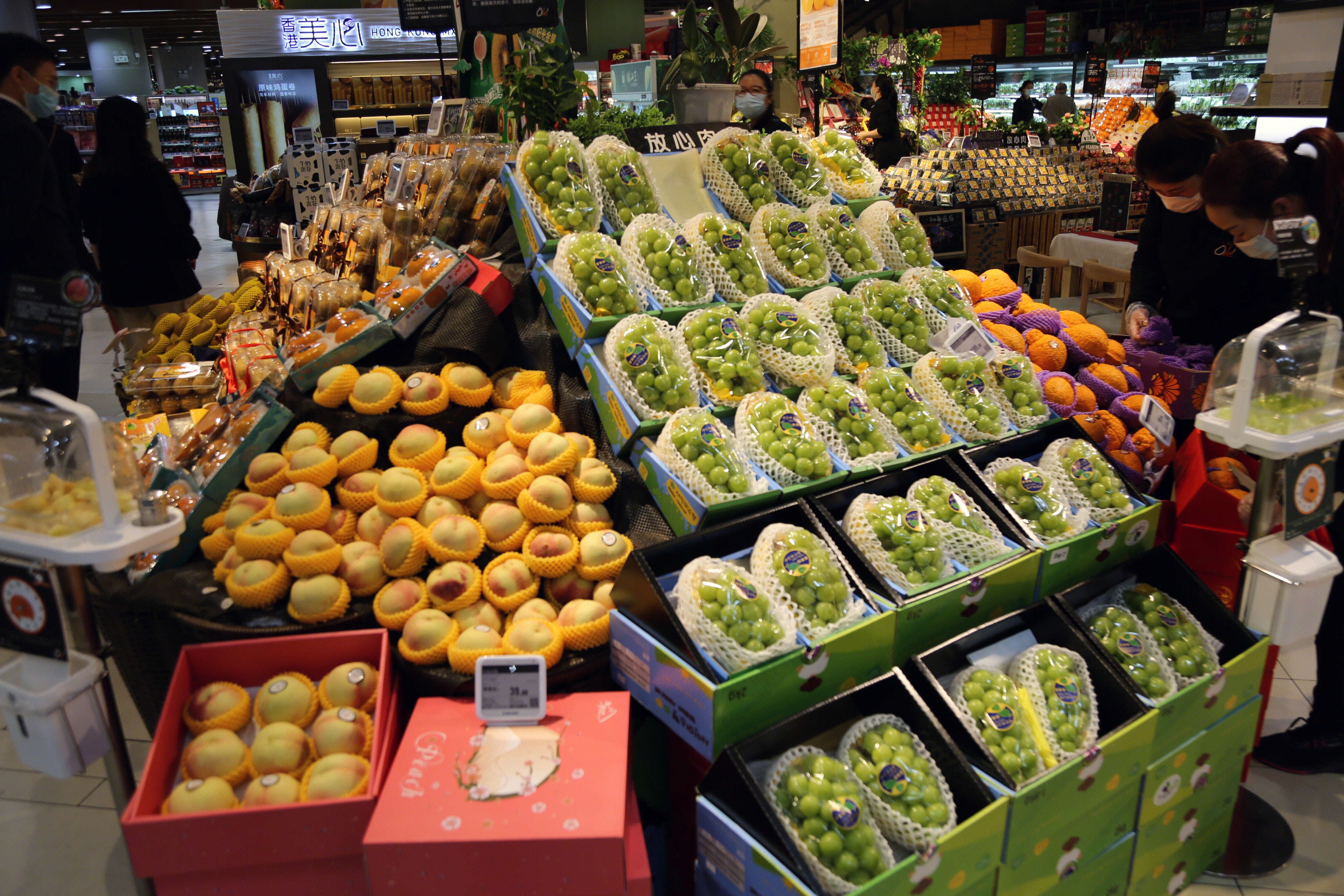 超市 水果 展台