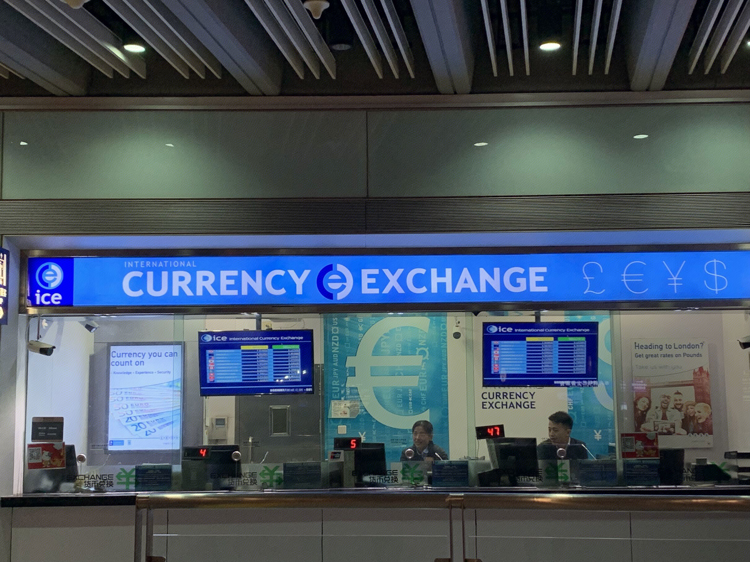 货币兑换 currency exchange