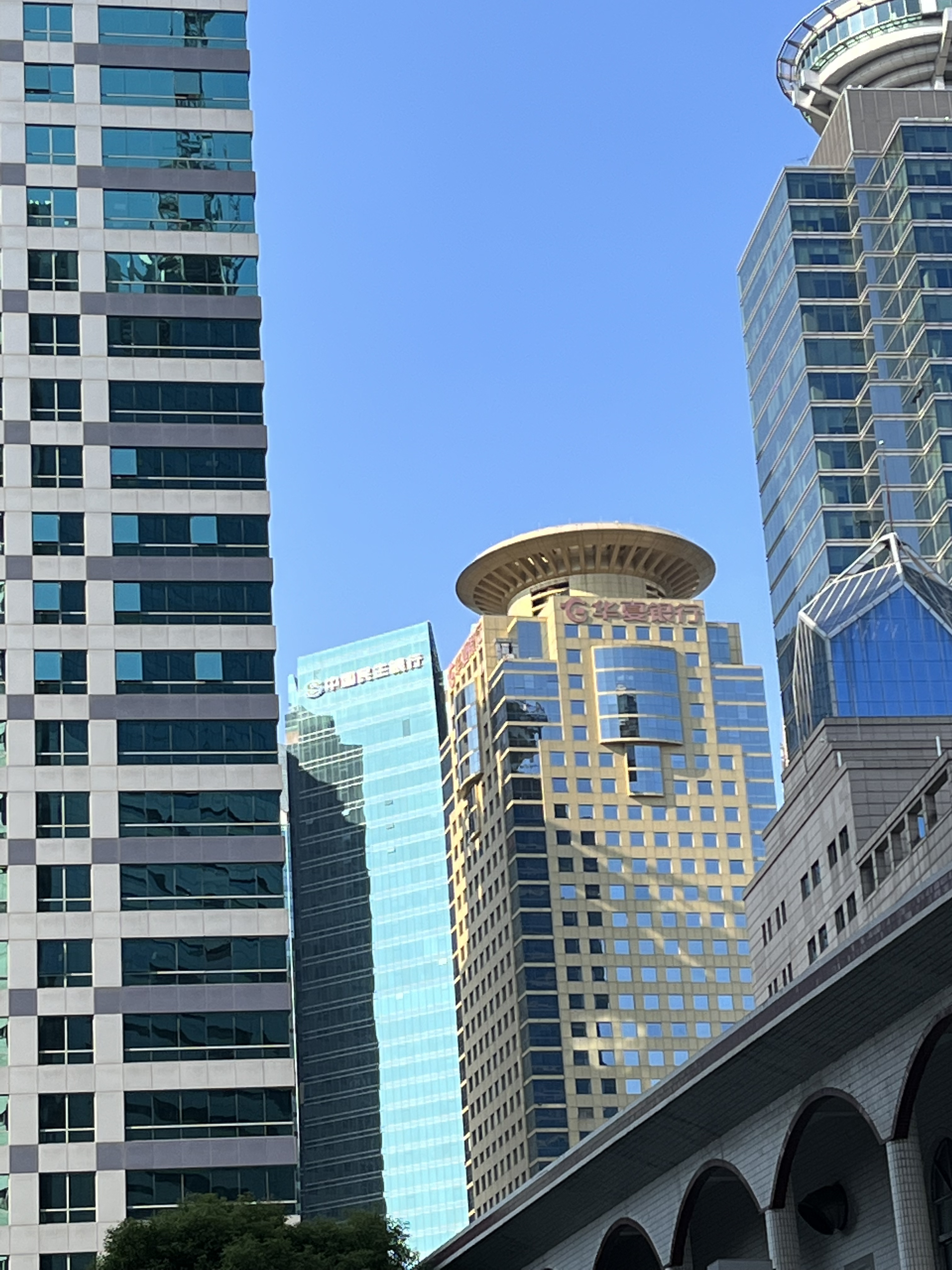 华夏银行 民生银行 陆家嘴 金融区 金融机构 高楼 大厦 上海