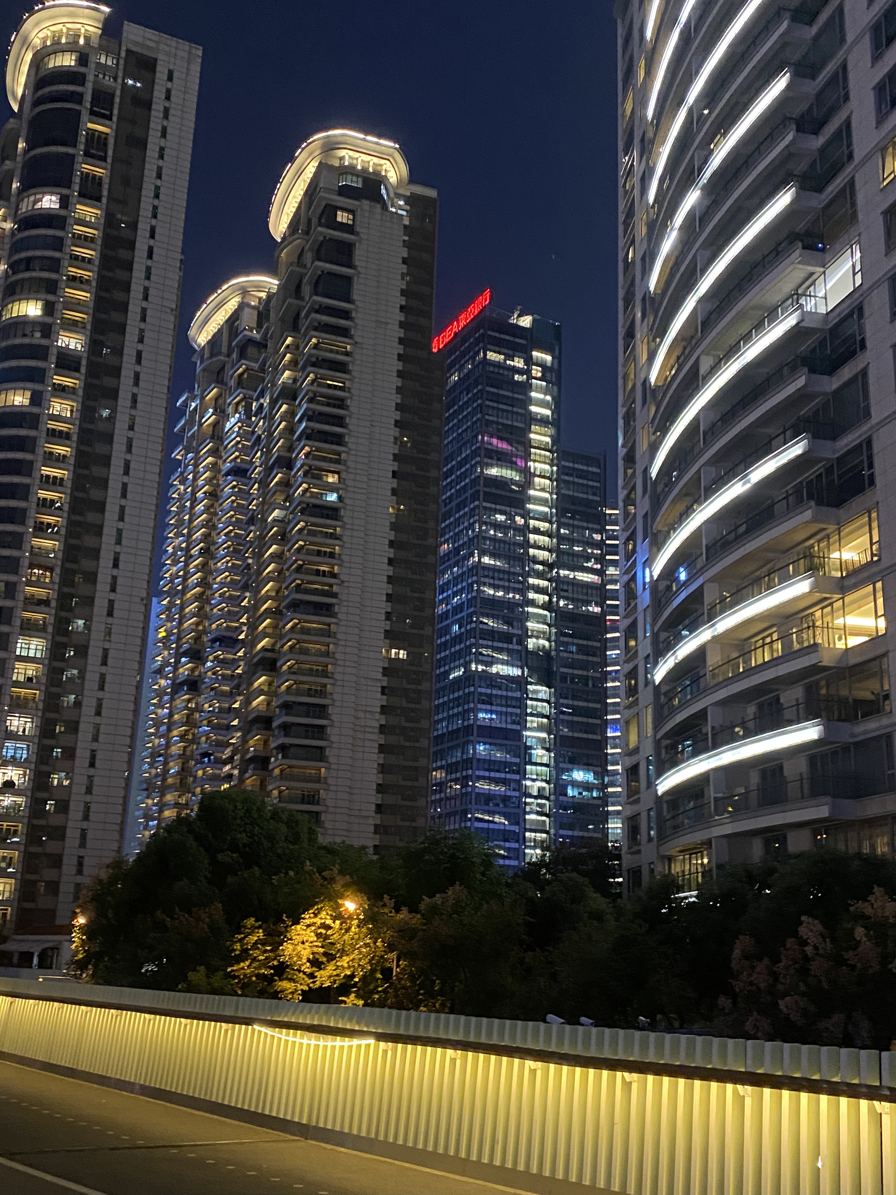 陆家嘴 浦东 金融区 写字楼 高楼 大厦 上海 夜景