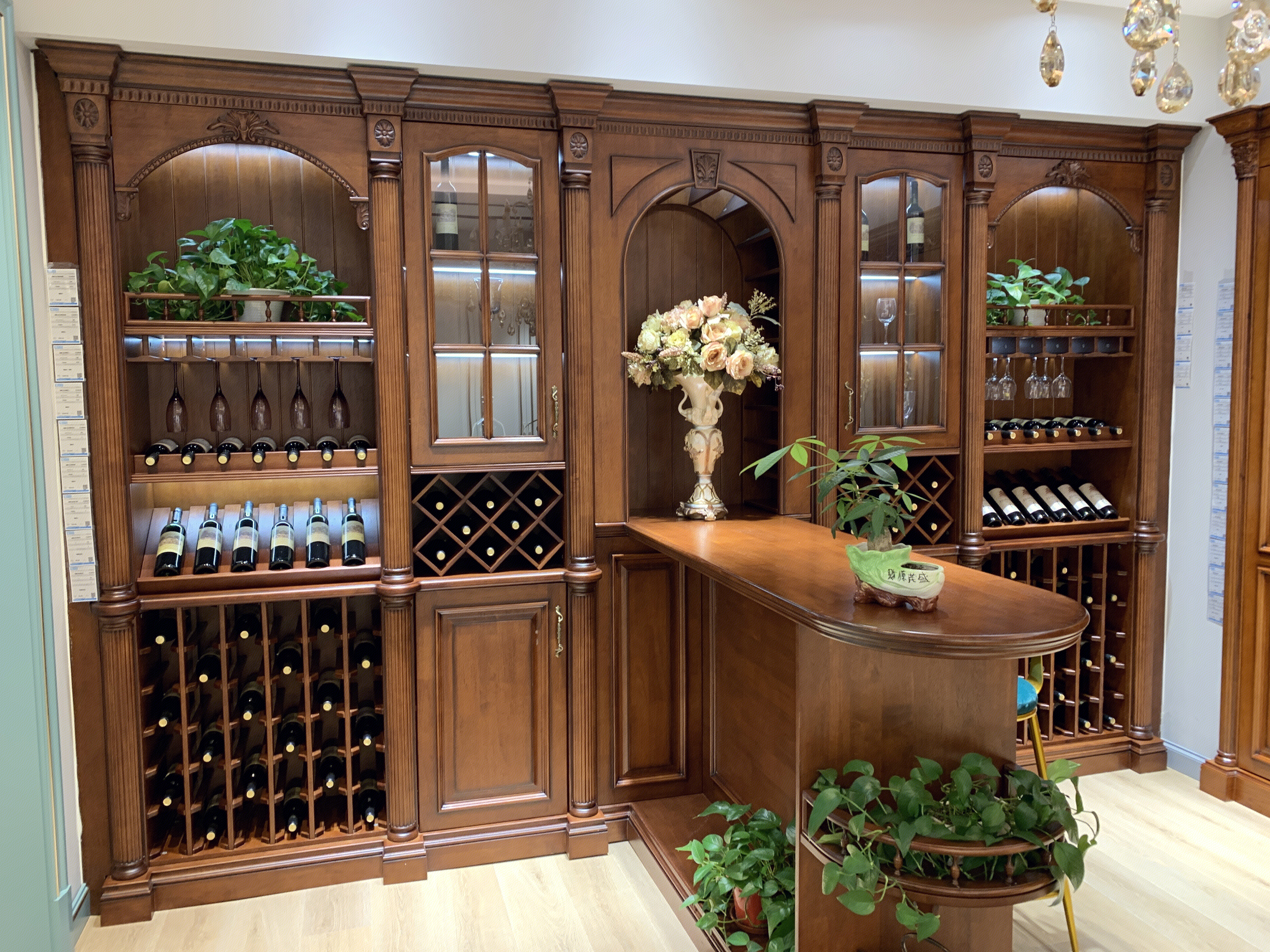 实木 酒柜  橱柜 家居  装修 家装