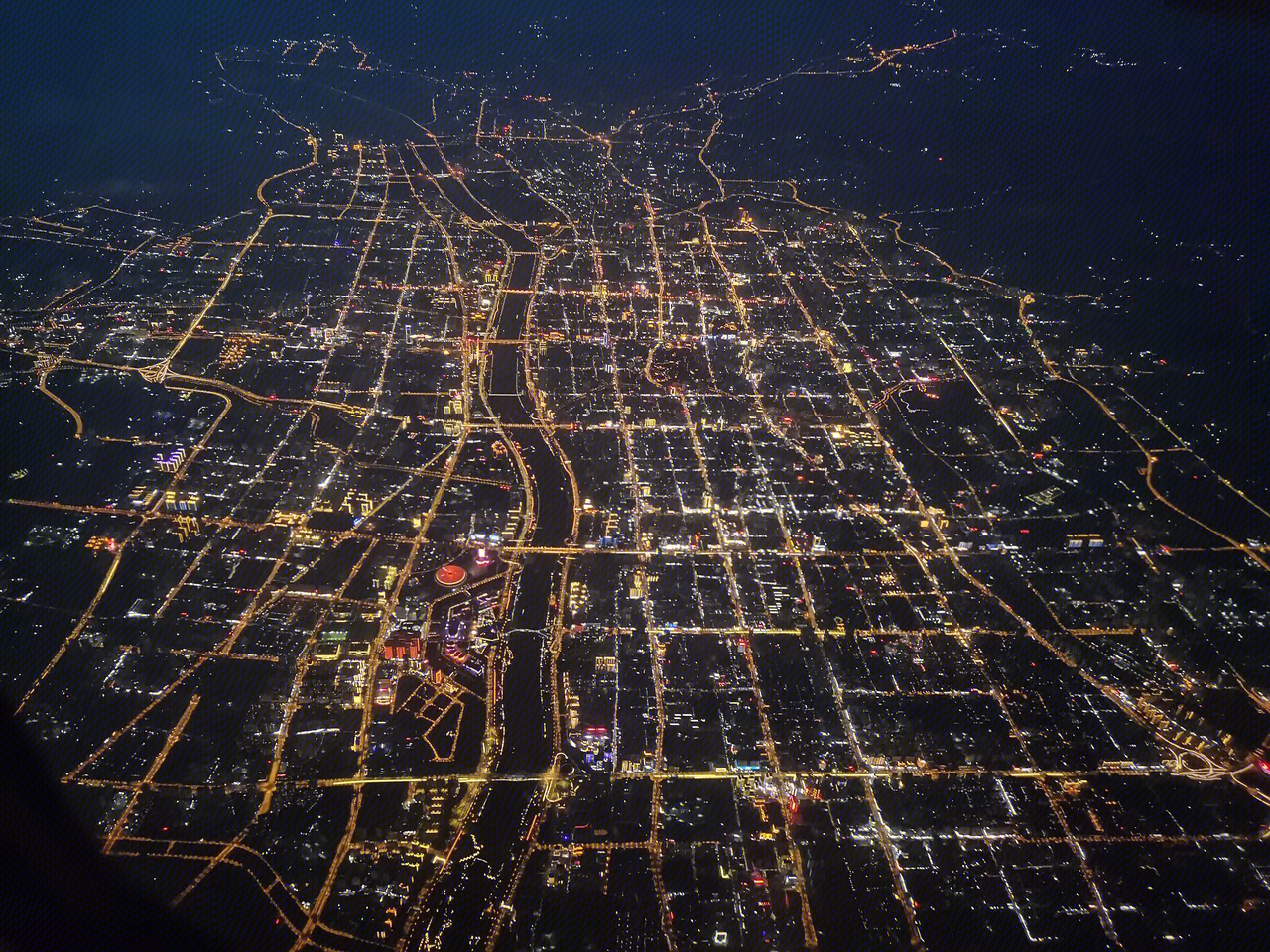城市 夜景 太原市