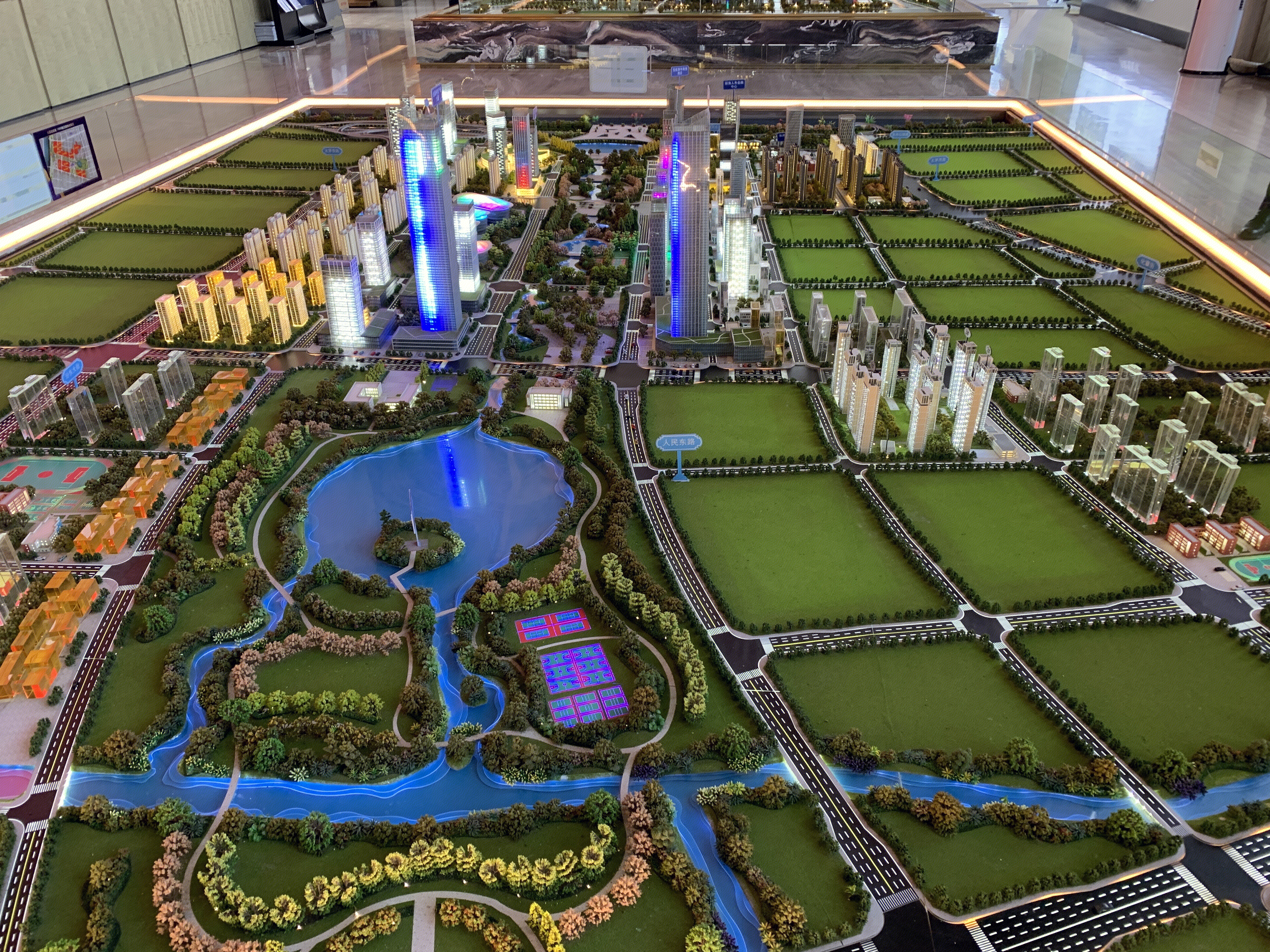 楼盘沙盘 规划图 蓝景图 房地产开发商