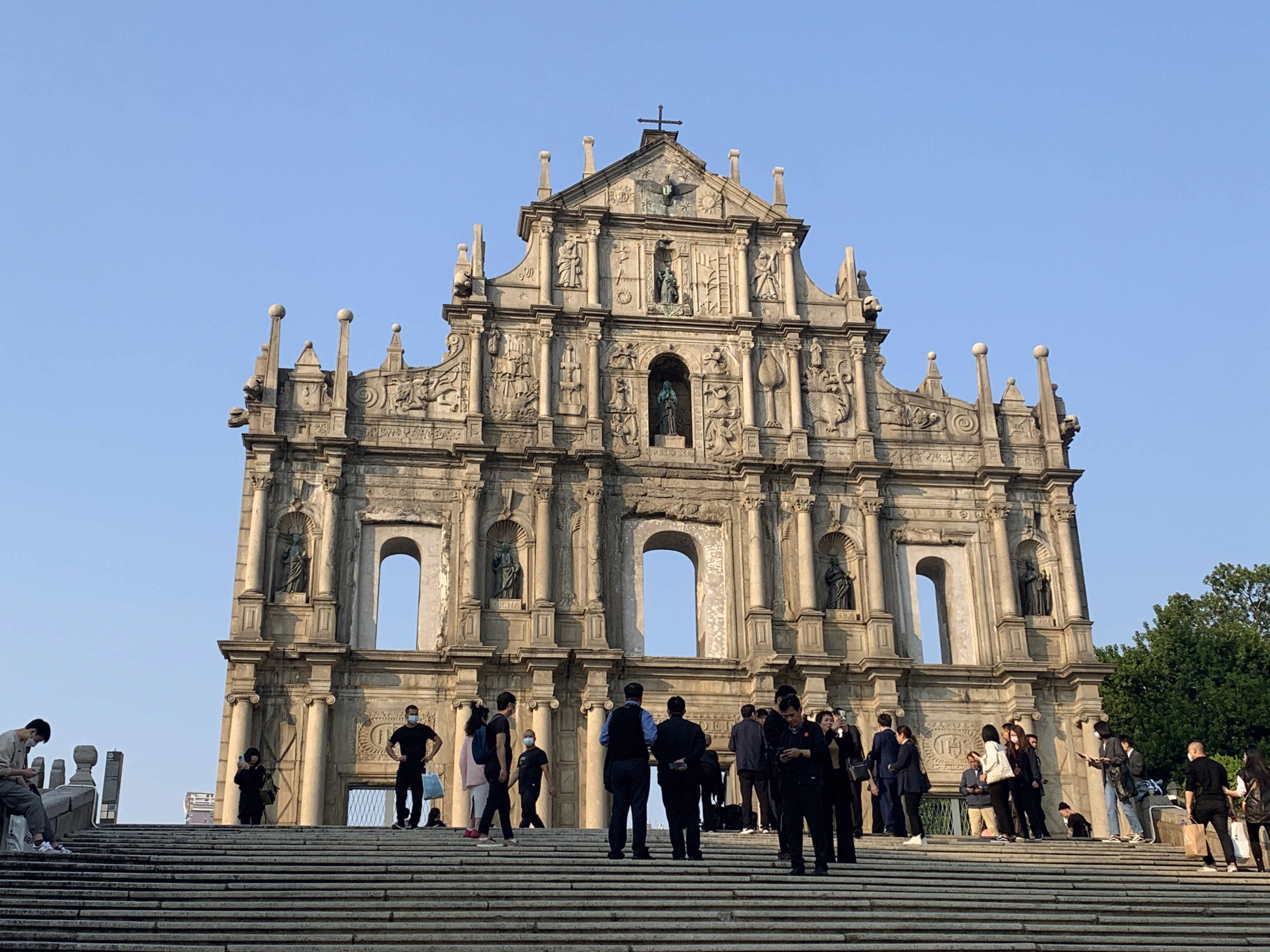大三巴牌坊 澳门标志建筑物 圣保禄大教堂遗址