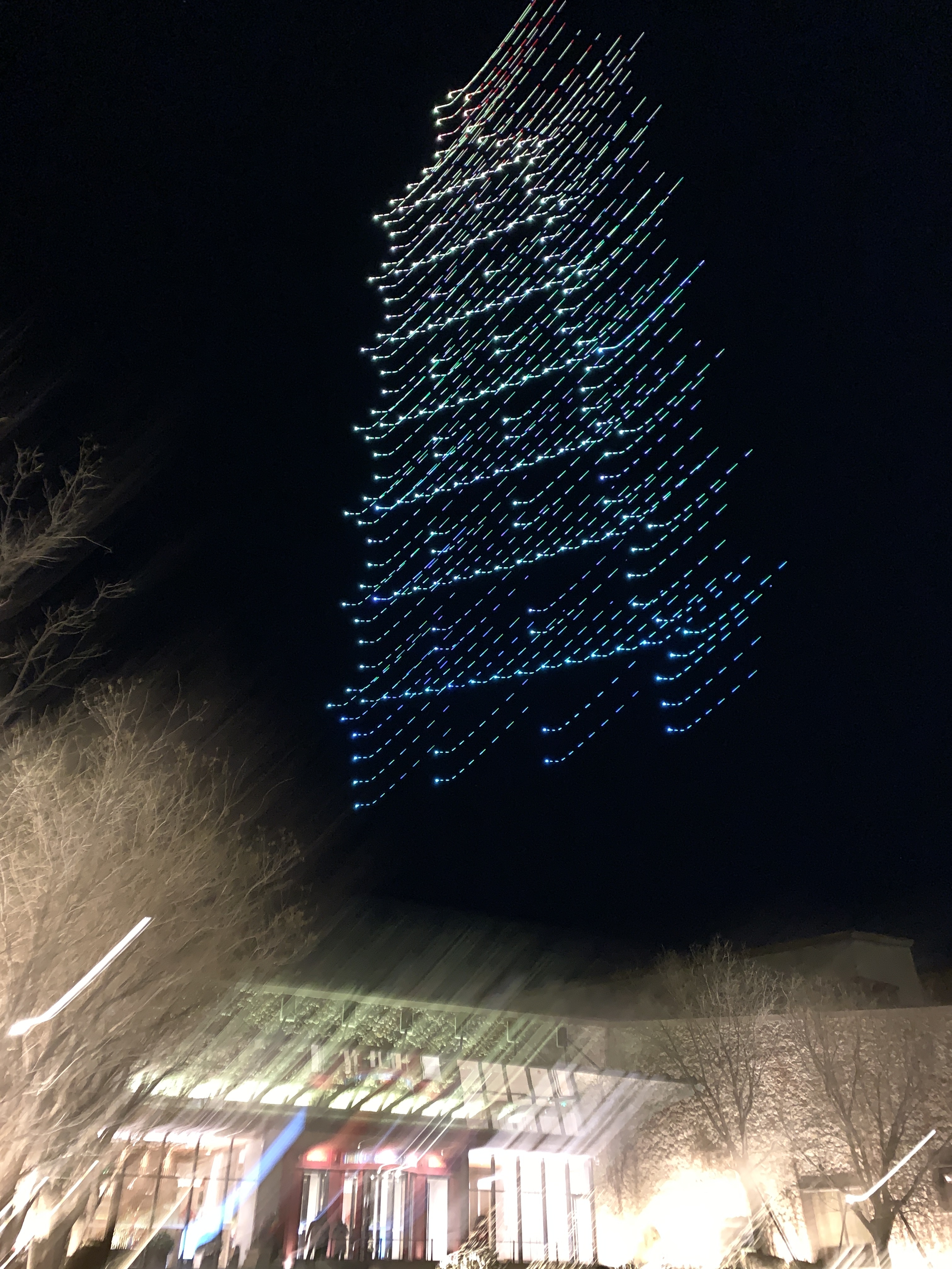 古北水镇 无人机表演