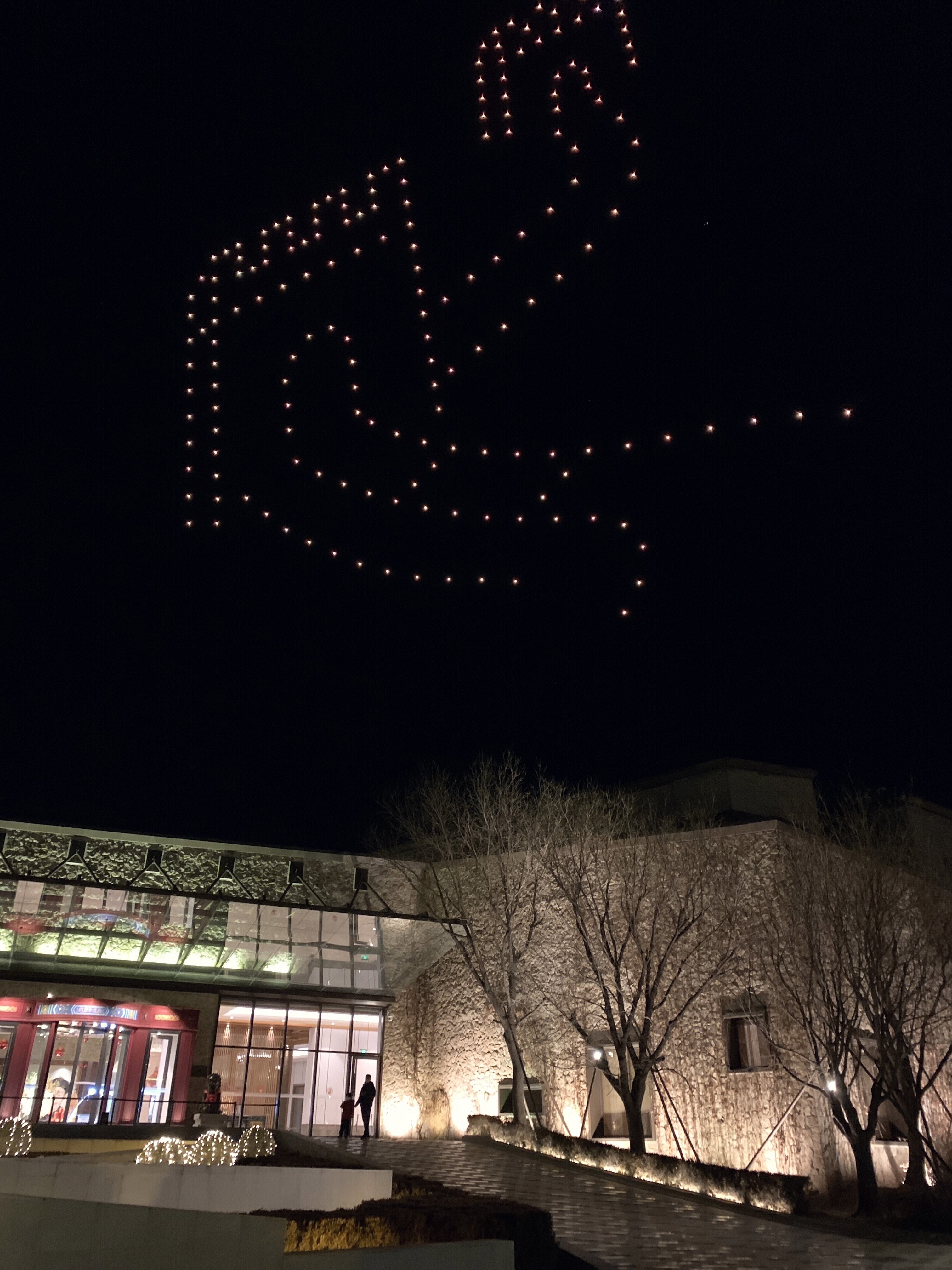 古北水镇 无人机表演