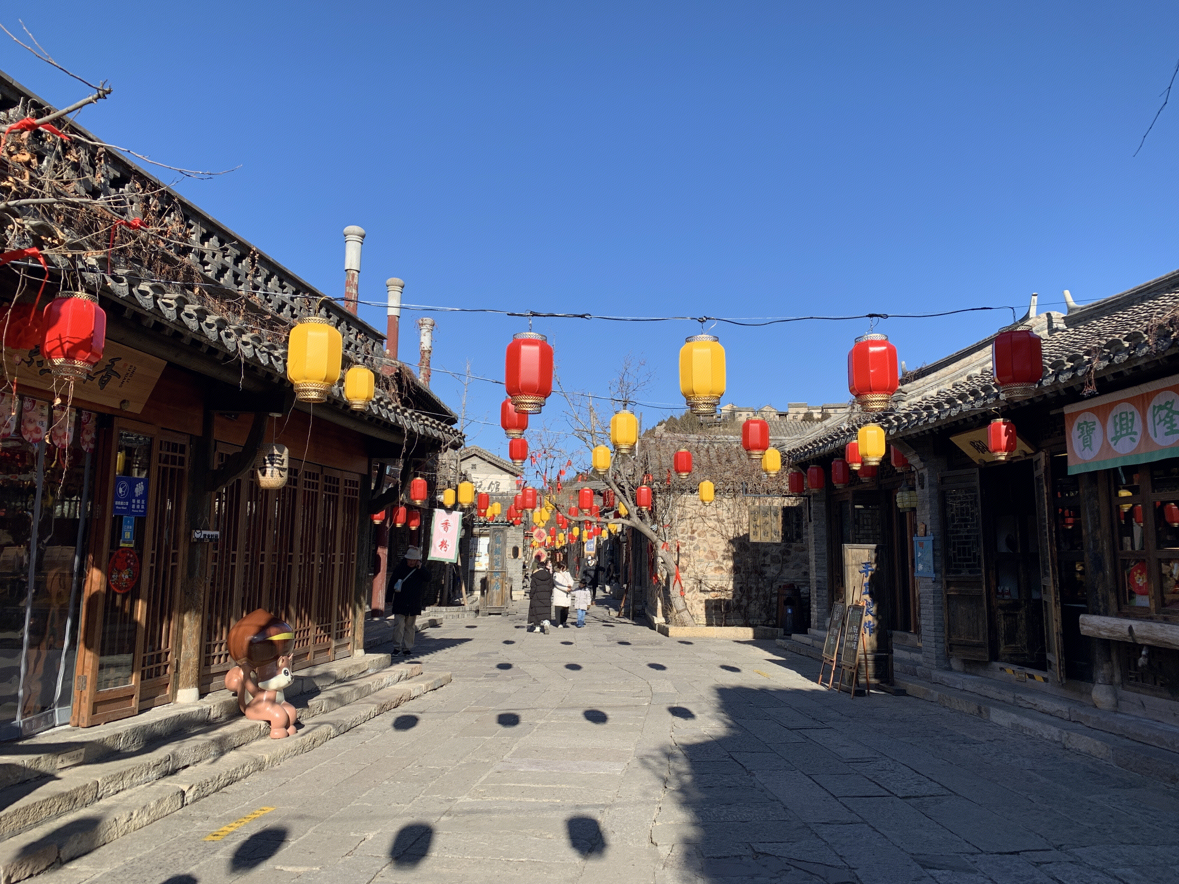 古北水镇 灯笼 古街道