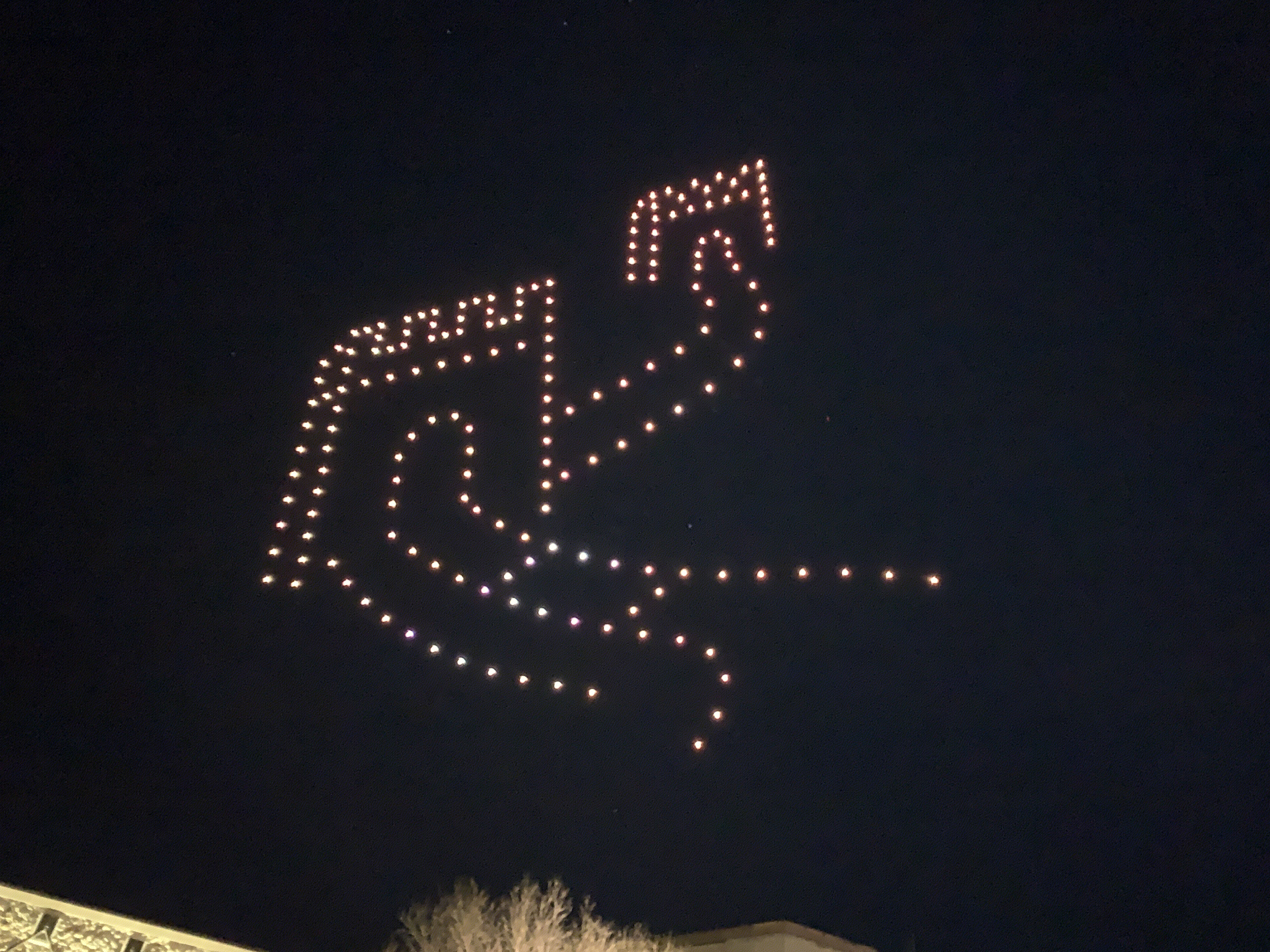 古北水镇 无人机表演