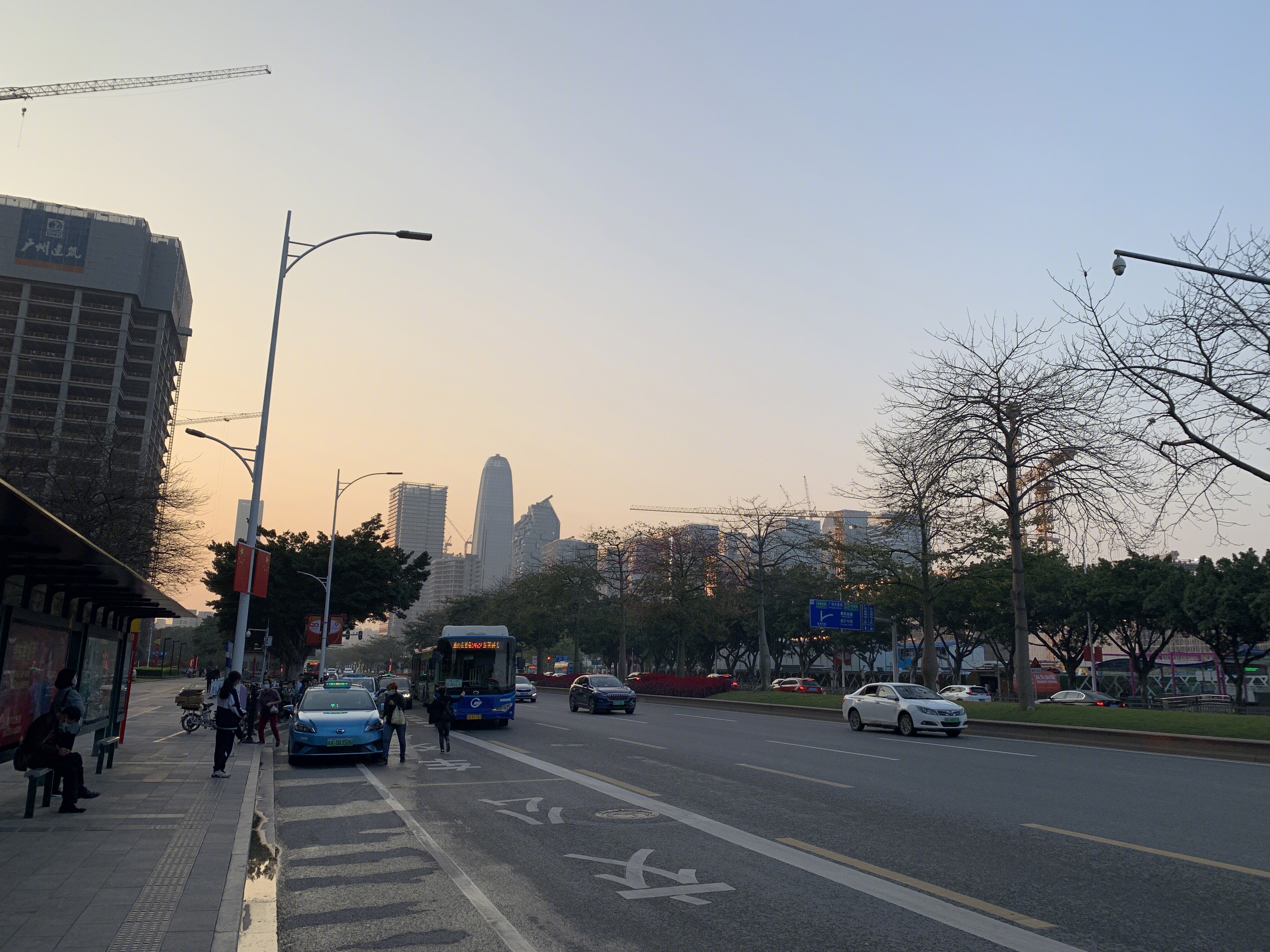 广州市 道路 街道 城市大楼 街景