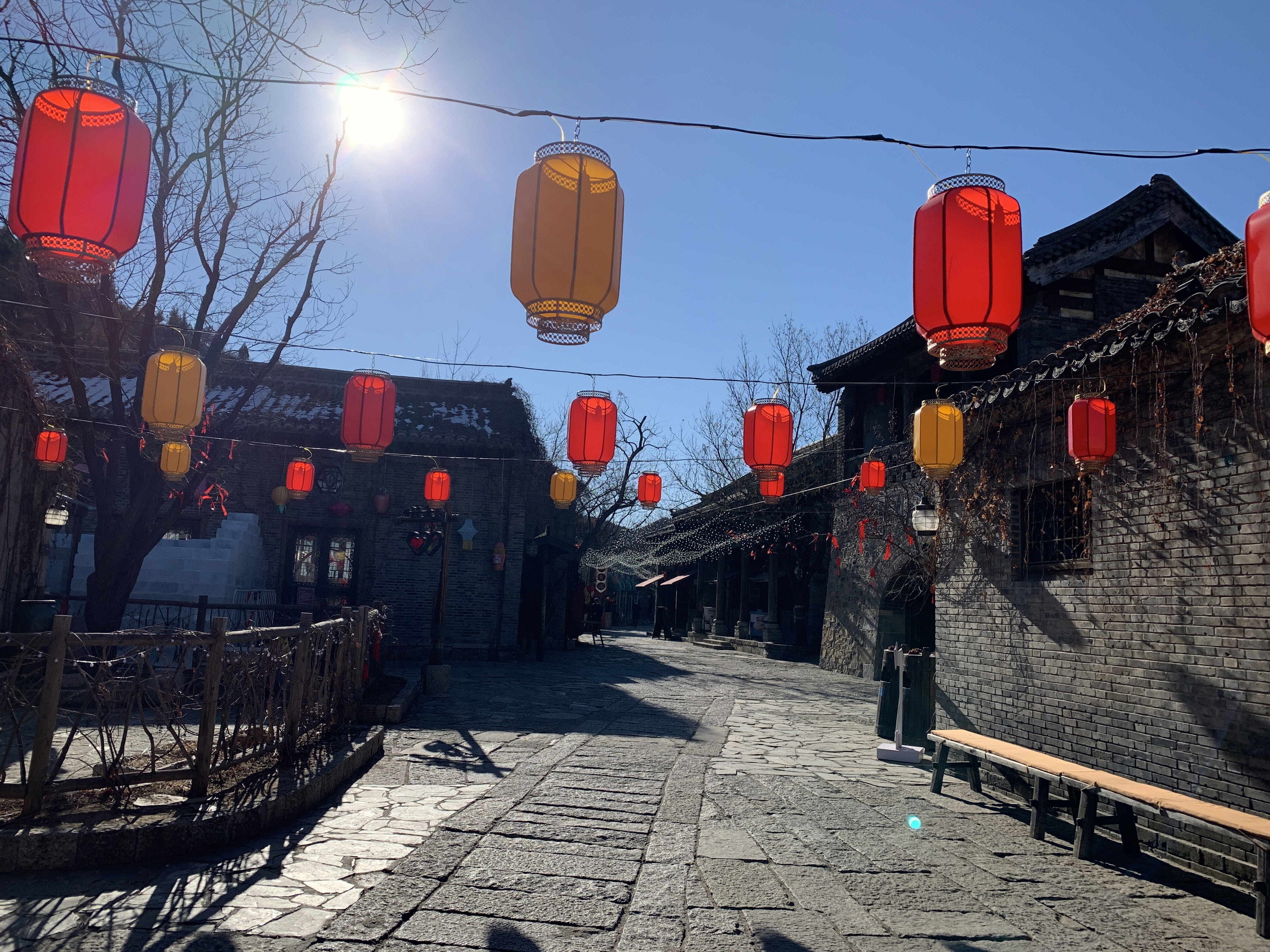 古北水镇 古街道 红灯笼