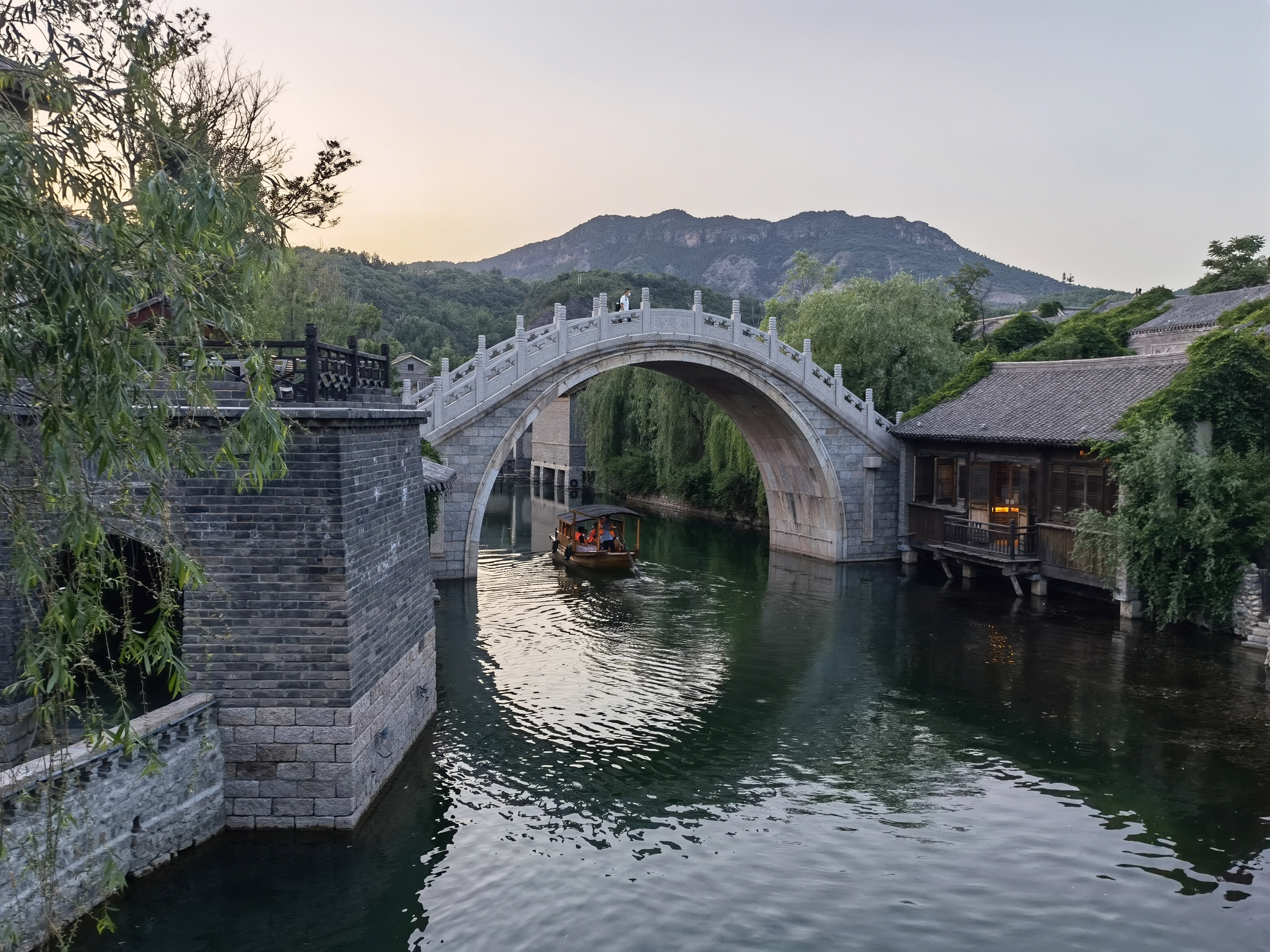 古北水镇 河流 拱桥