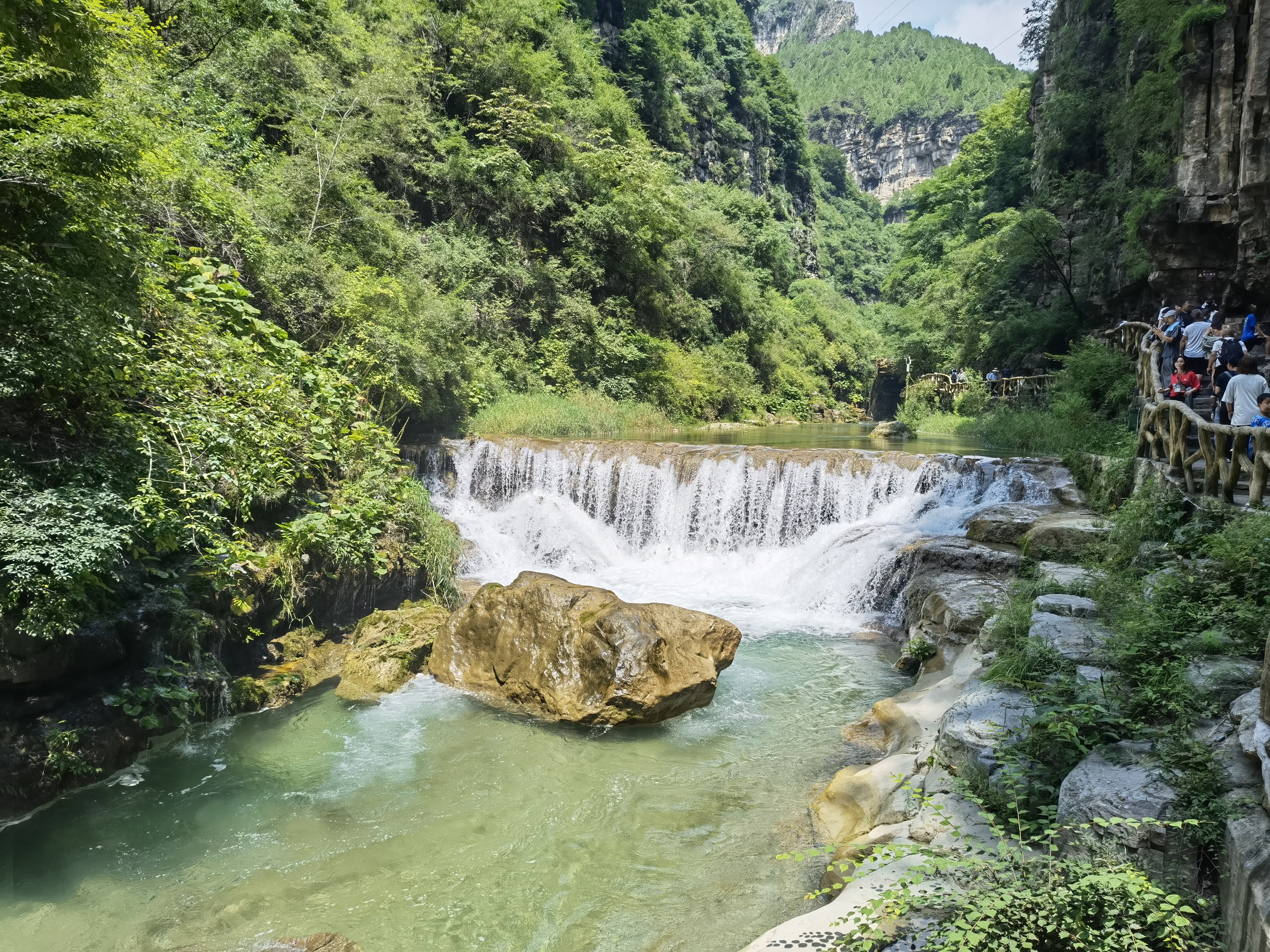 太行山 八泉峡景区 溪水 瀑布 山涧 流水