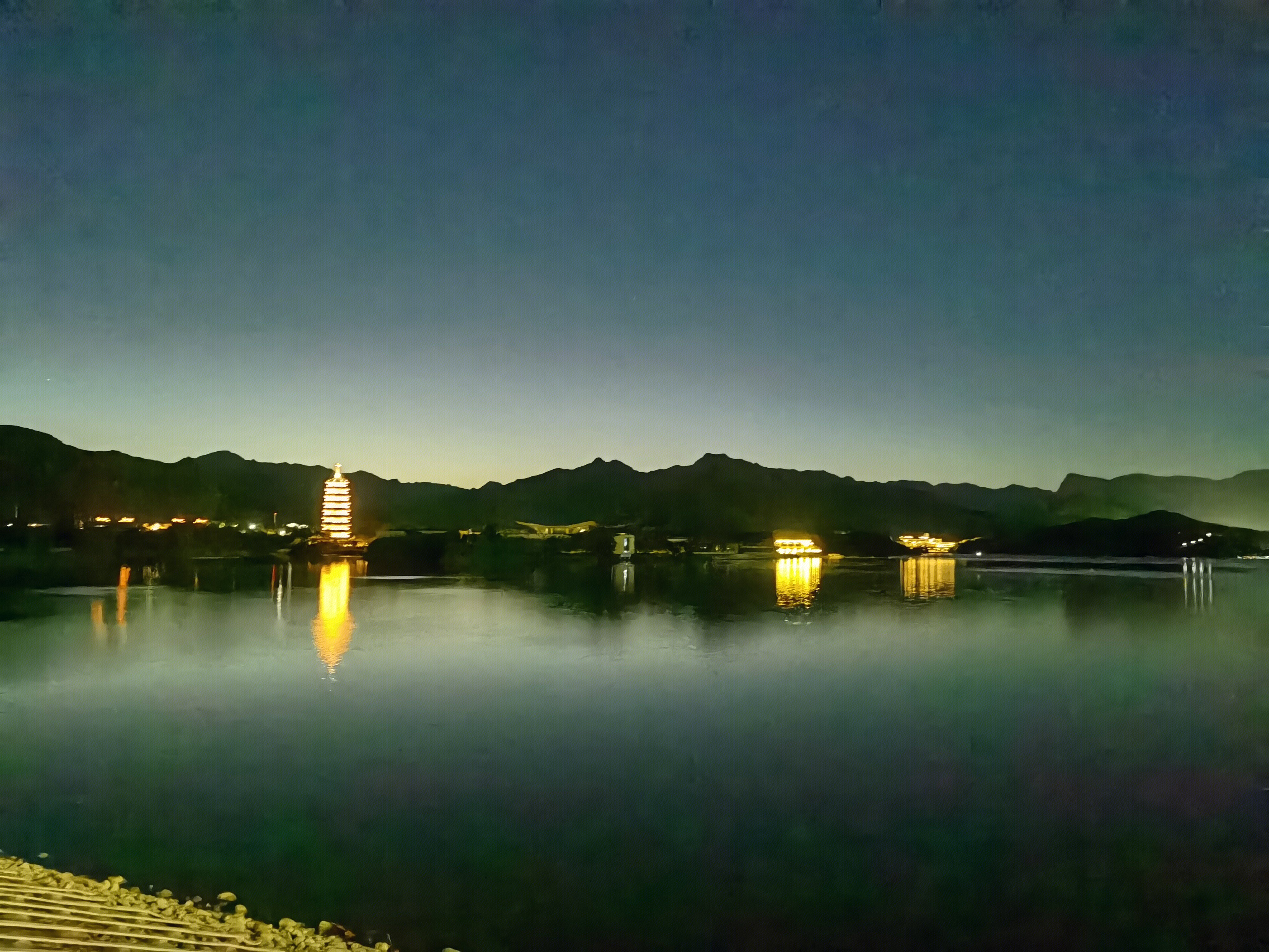 雁栖湖 北京怀柔 夜景