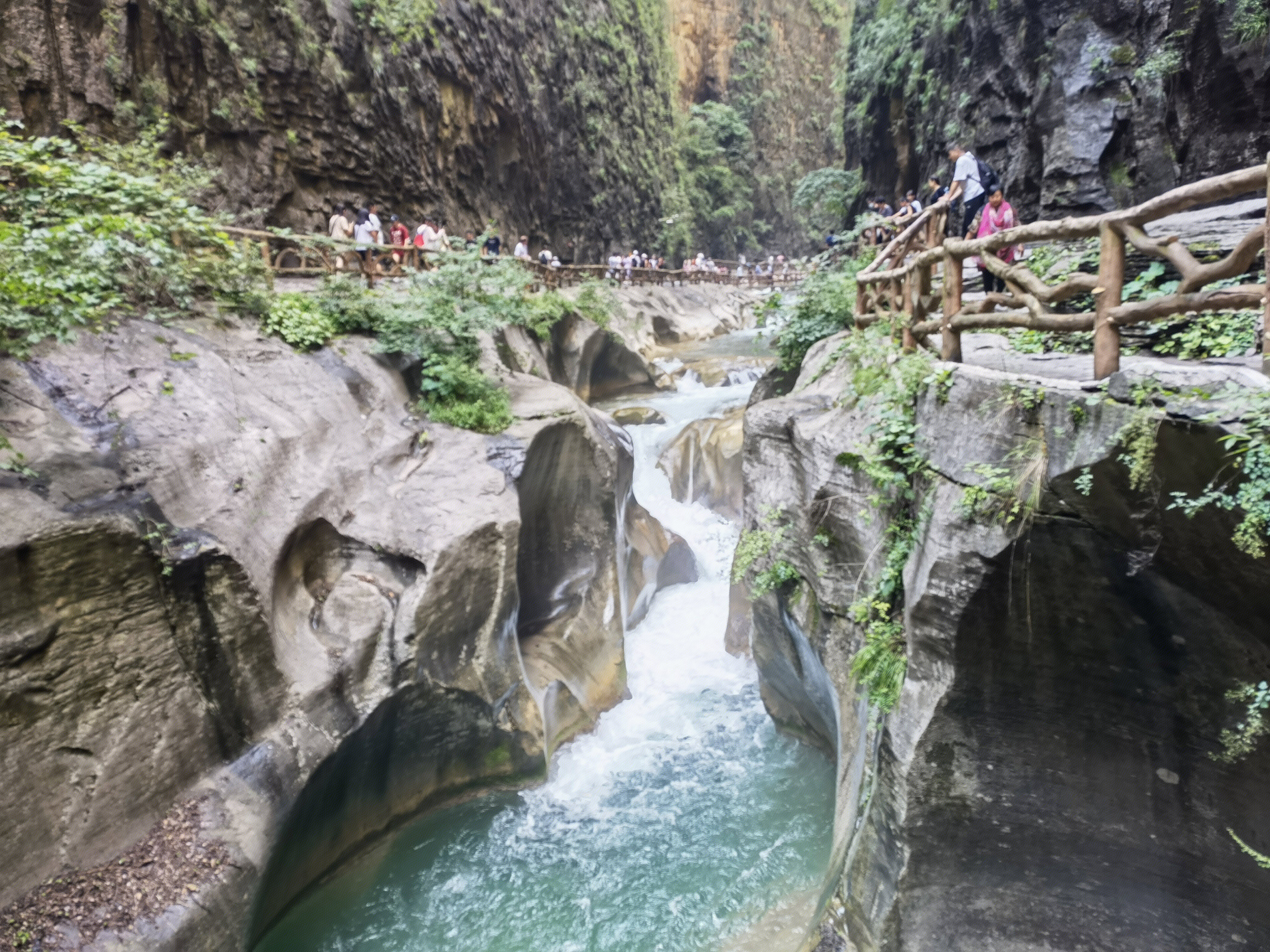 太行山 八泉峡景区 溪水 瀑布 山涧 流水