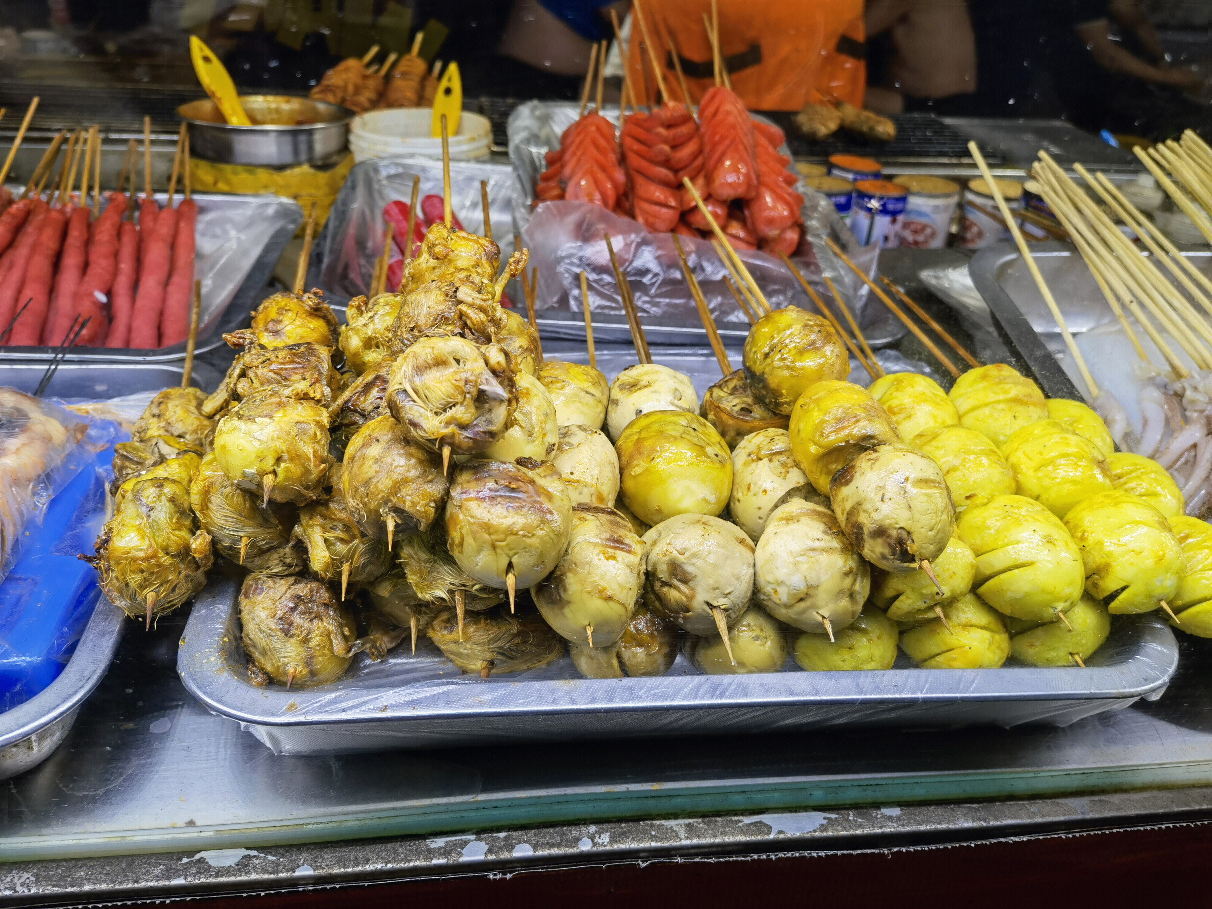 烤毛蛋 烧烤 街边摊 路边摊 烟火气 集市