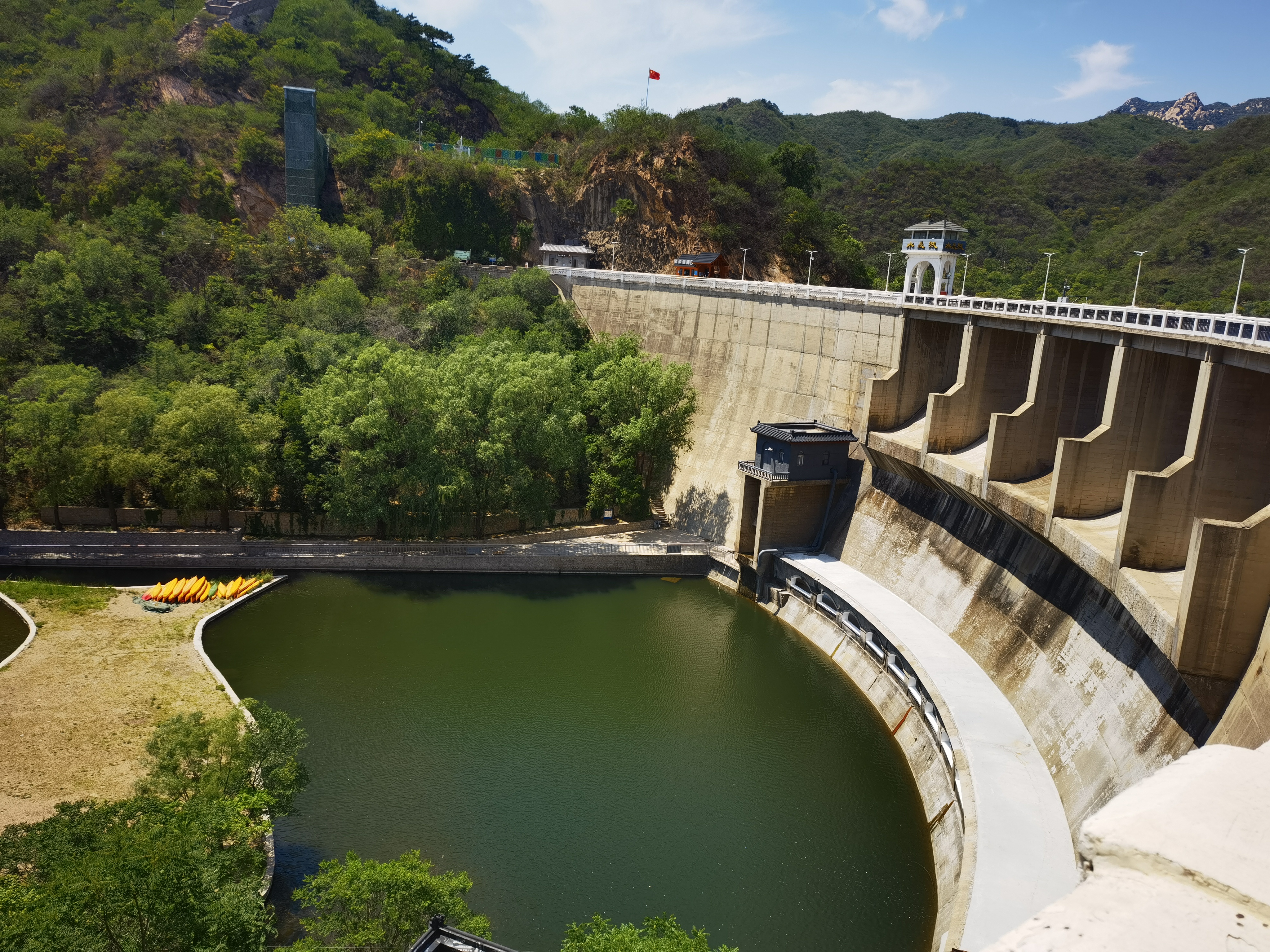 水库 水坝 黄花城水长城