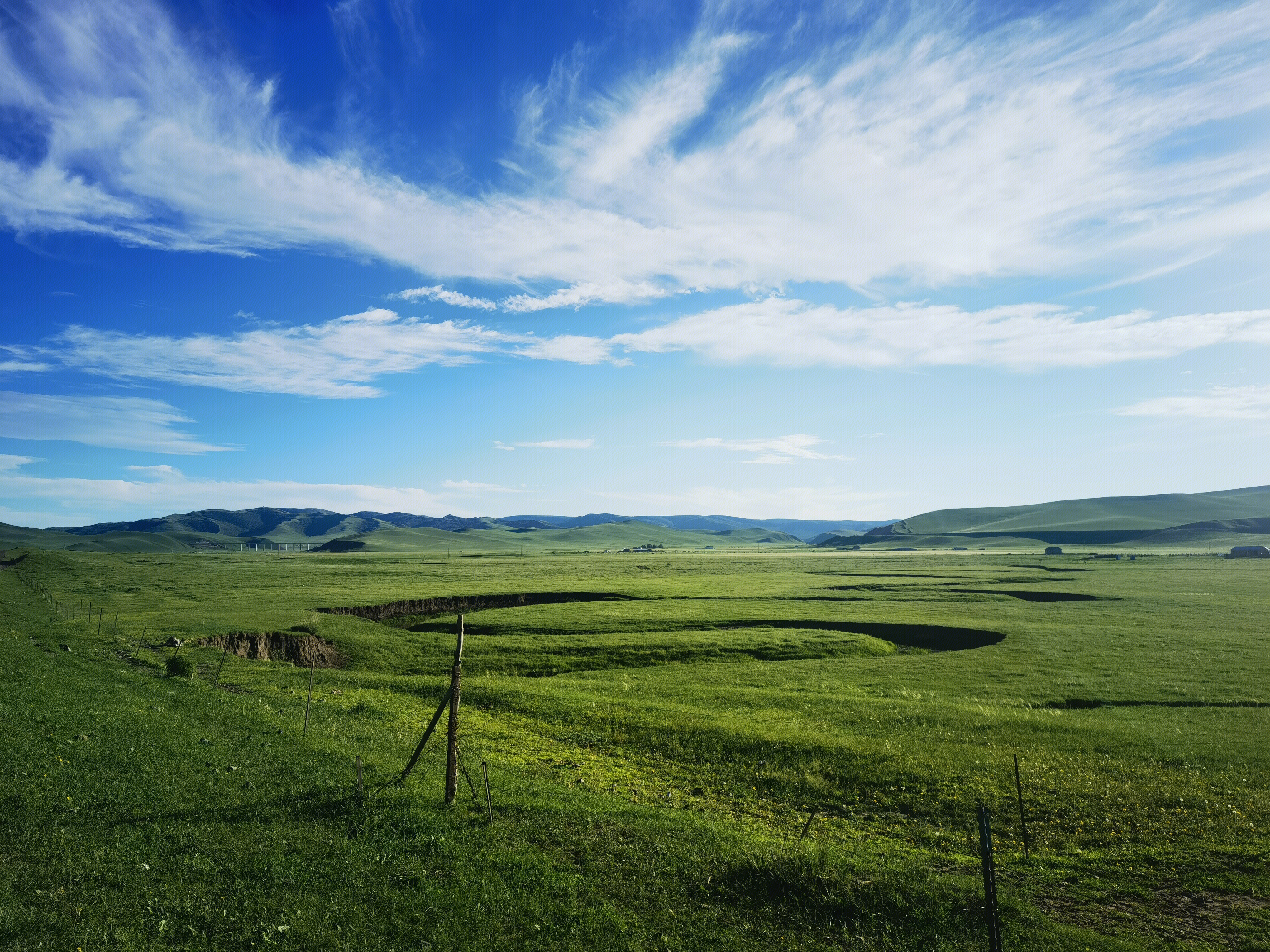 草原  河流 内蒙古 锡林郭勒