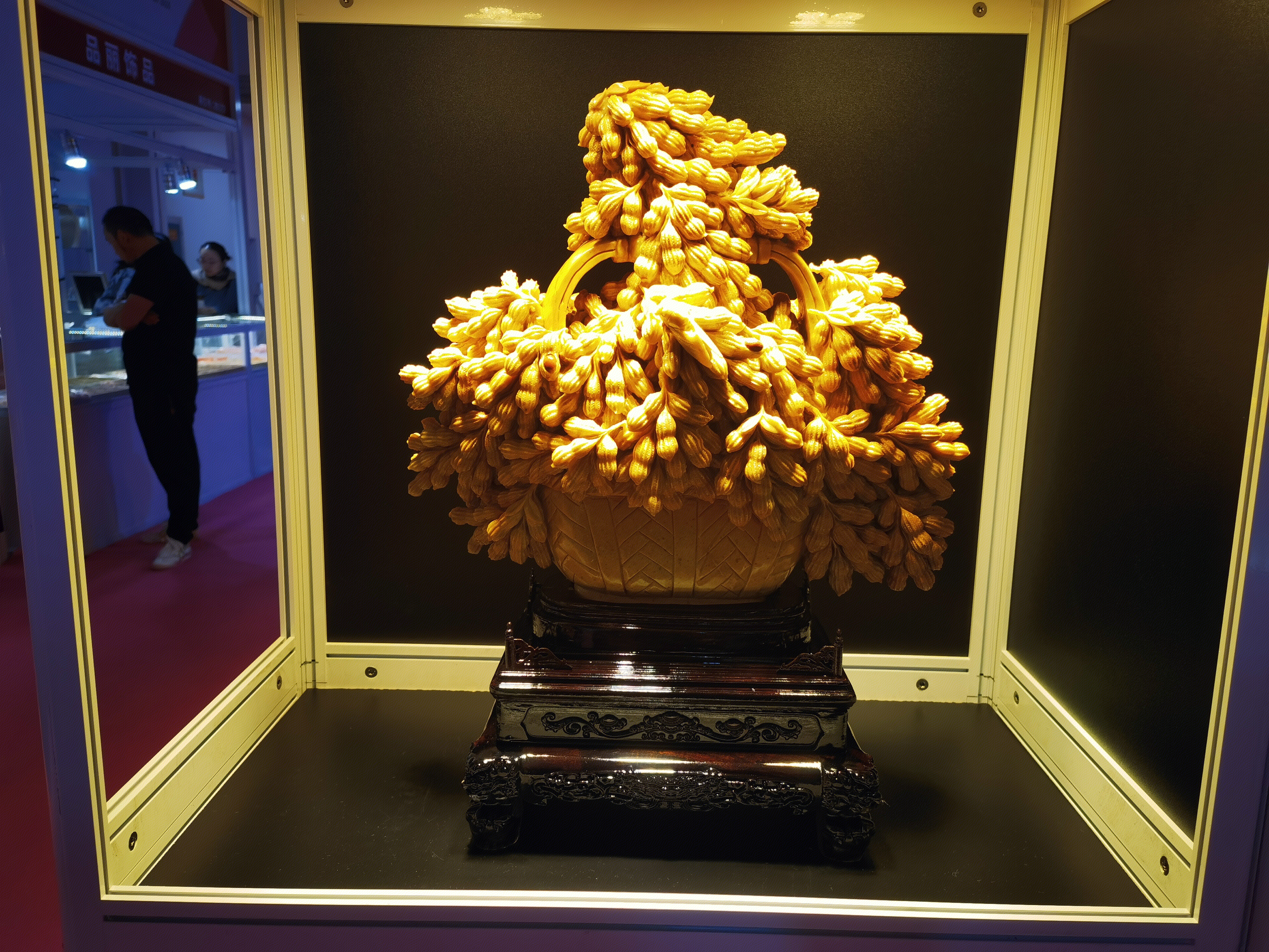 玉石雕刻 玉雕 工艺品 花生