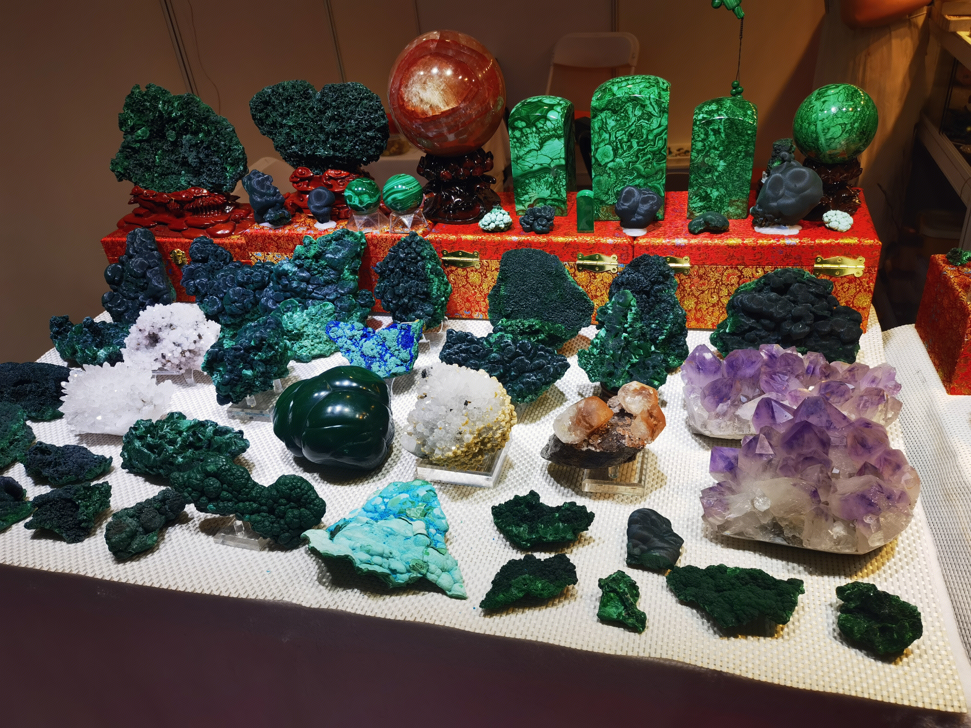 孔雀石 水晶 玉石 翡翠