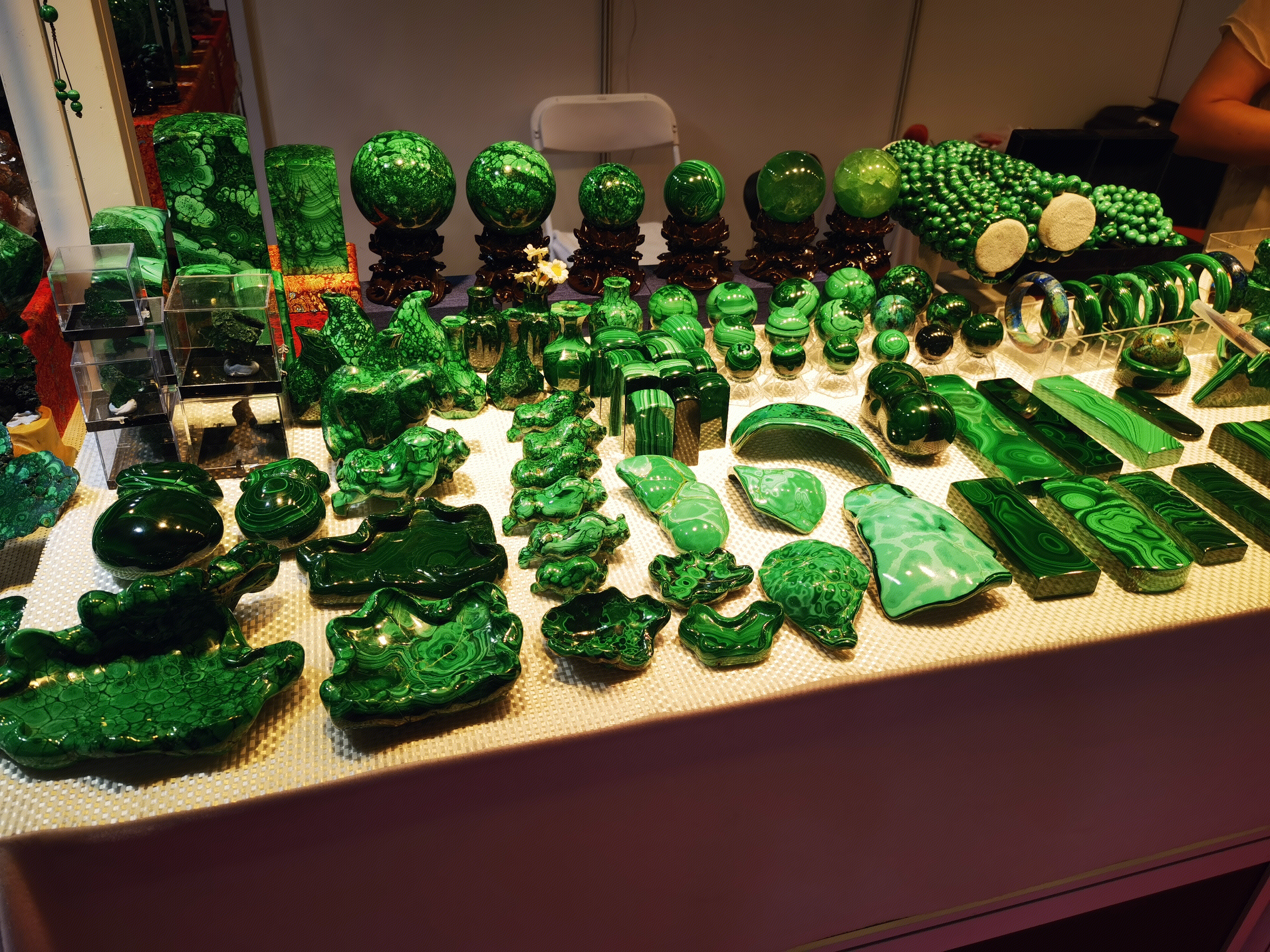 孔雀石 玉石 翡翠 工艺品 艺术品