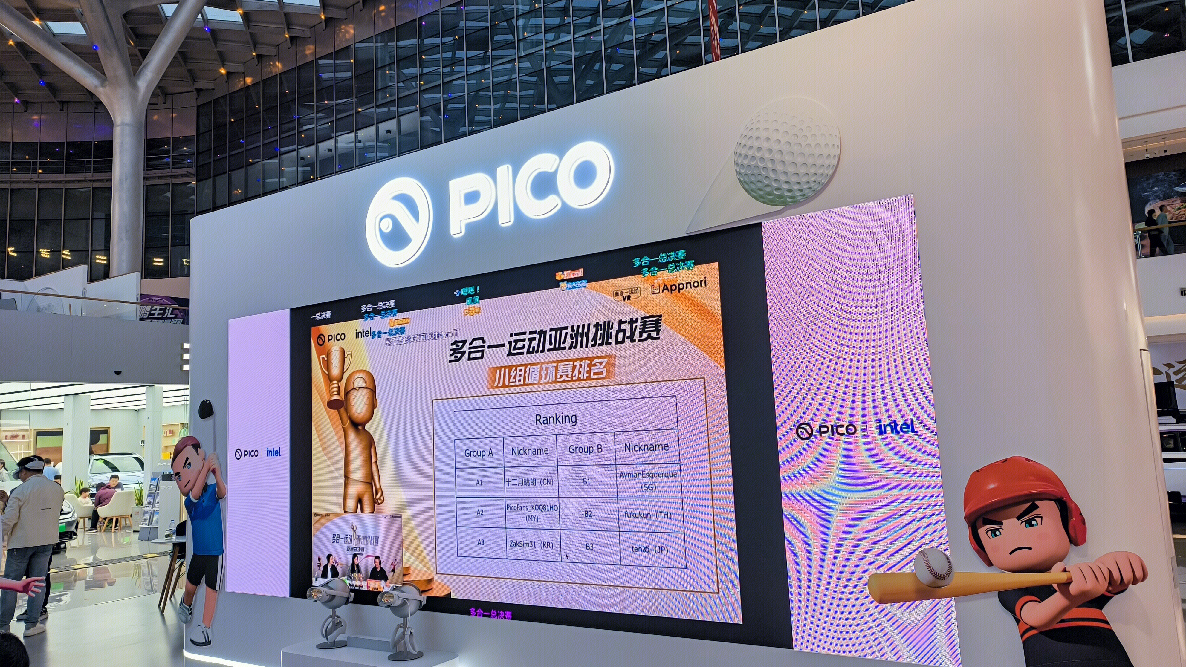 PICO 多合一运动亚洲挑战赛排名榜 VR娱乐产品