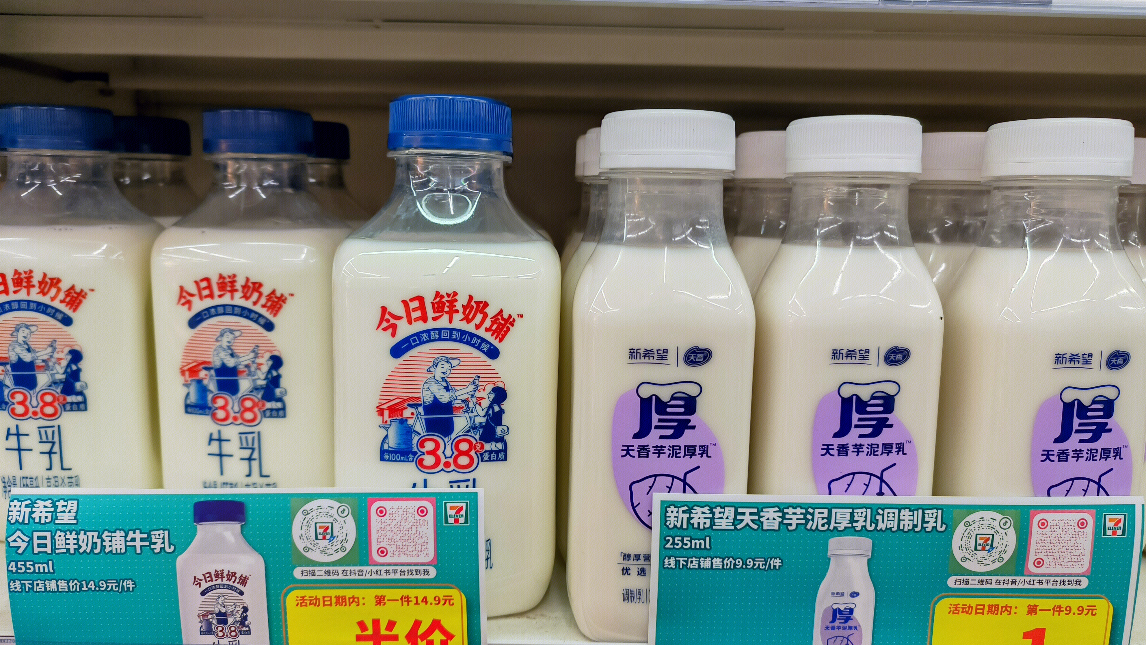 今日鲜奶铺牛乳 新希望天香芋泥厚乳调制乳 乳制品 牛奶