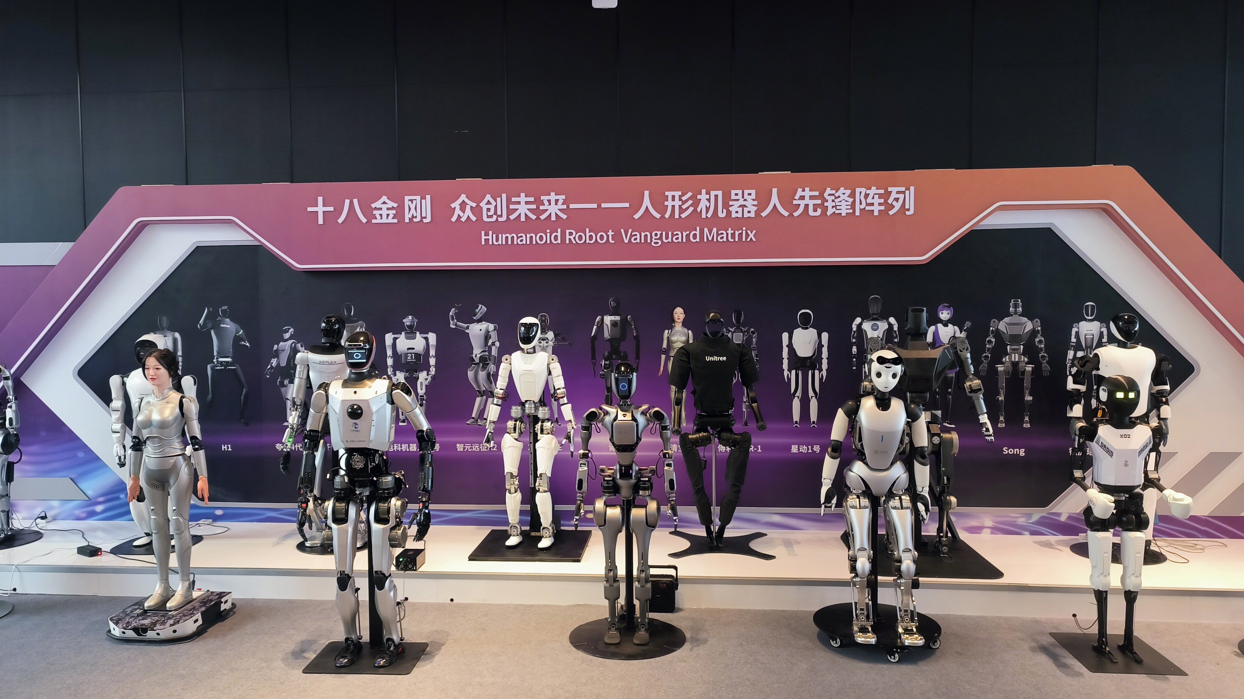 WAIC大会 2024世界人工智能大会 AI 人形机器人先锋陈列