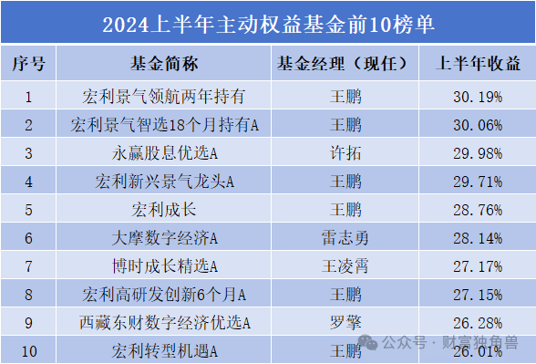 6只产品霸榜主动权益前十，宏利基金王鹏值得关注吗？