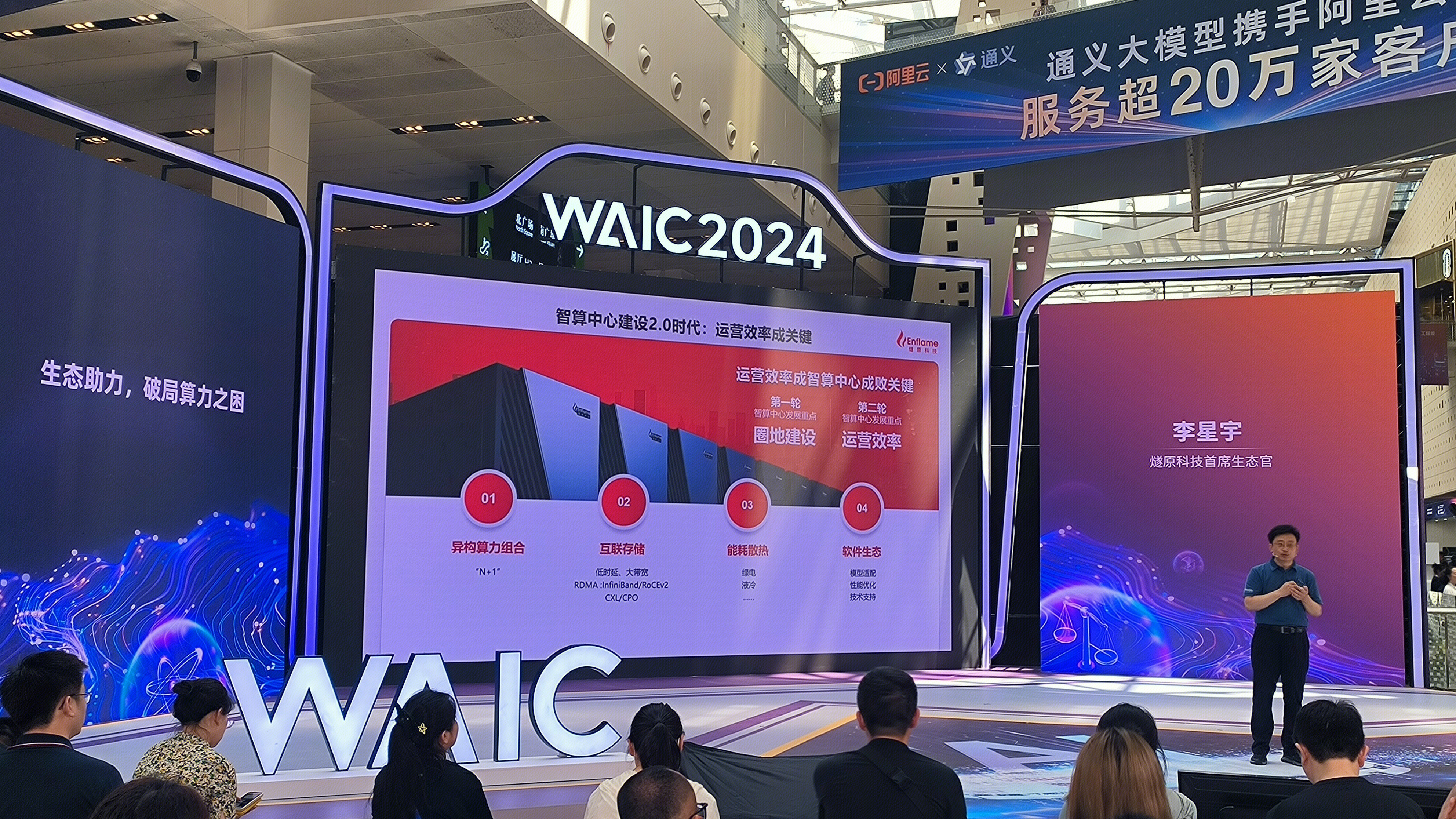 enflame 燧原科技 WAIC 2024人工智能大会 阿里云 通义大模型 AI大模型