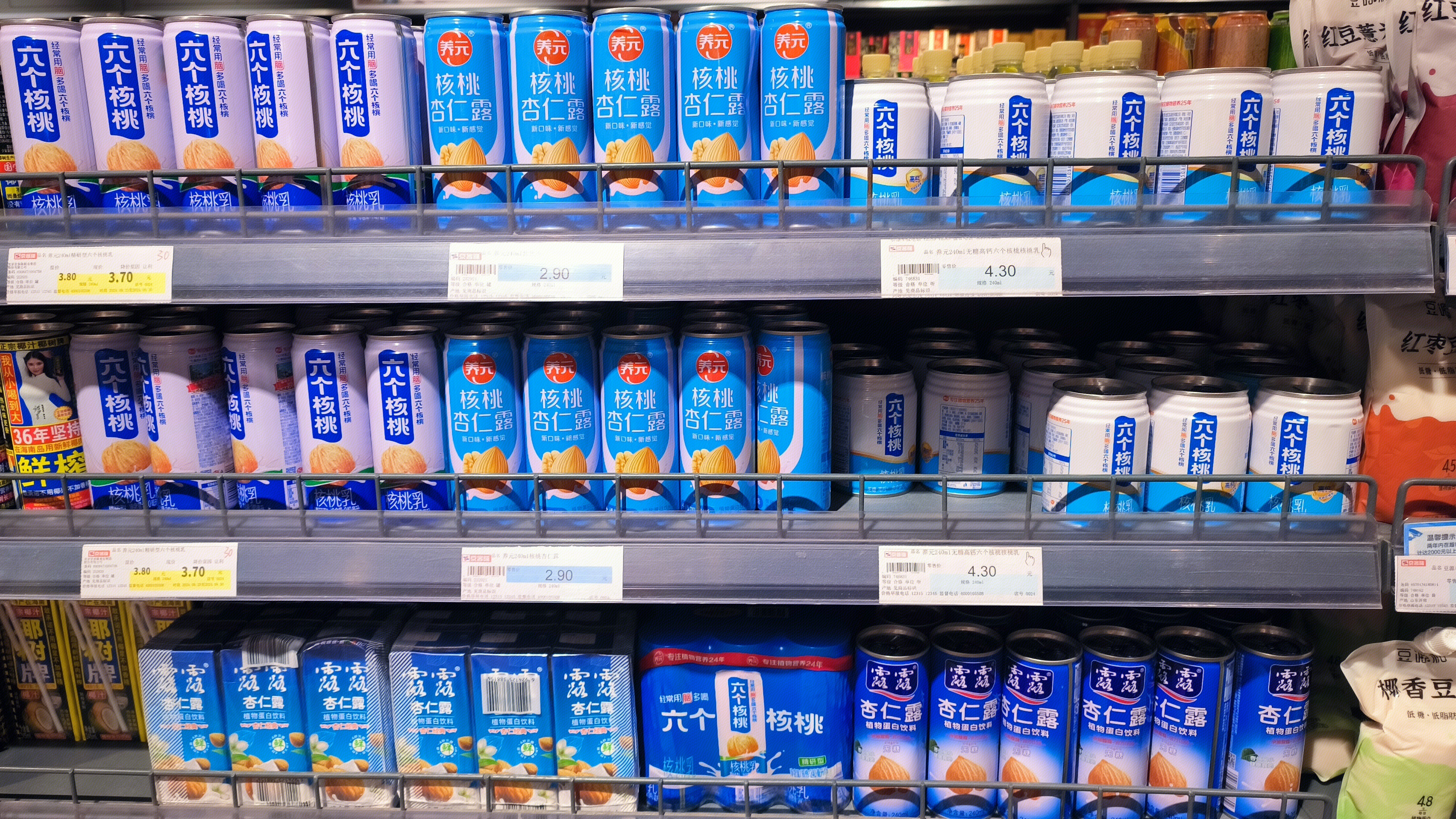 养元核桃杏仁露 六个核桃 植物蛋白饮料 饮品