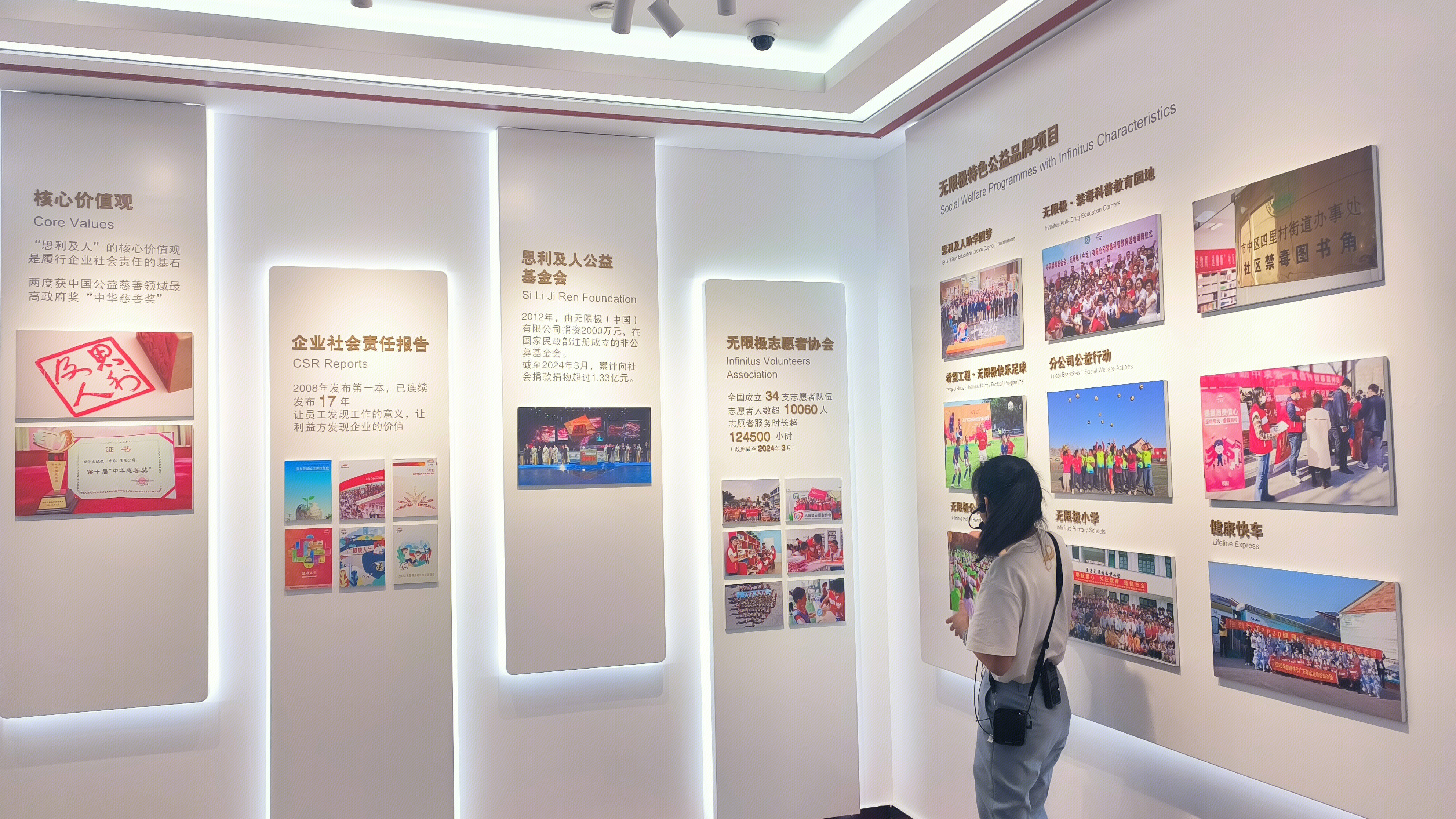 无限极特色公益项目 公益活动展示墙