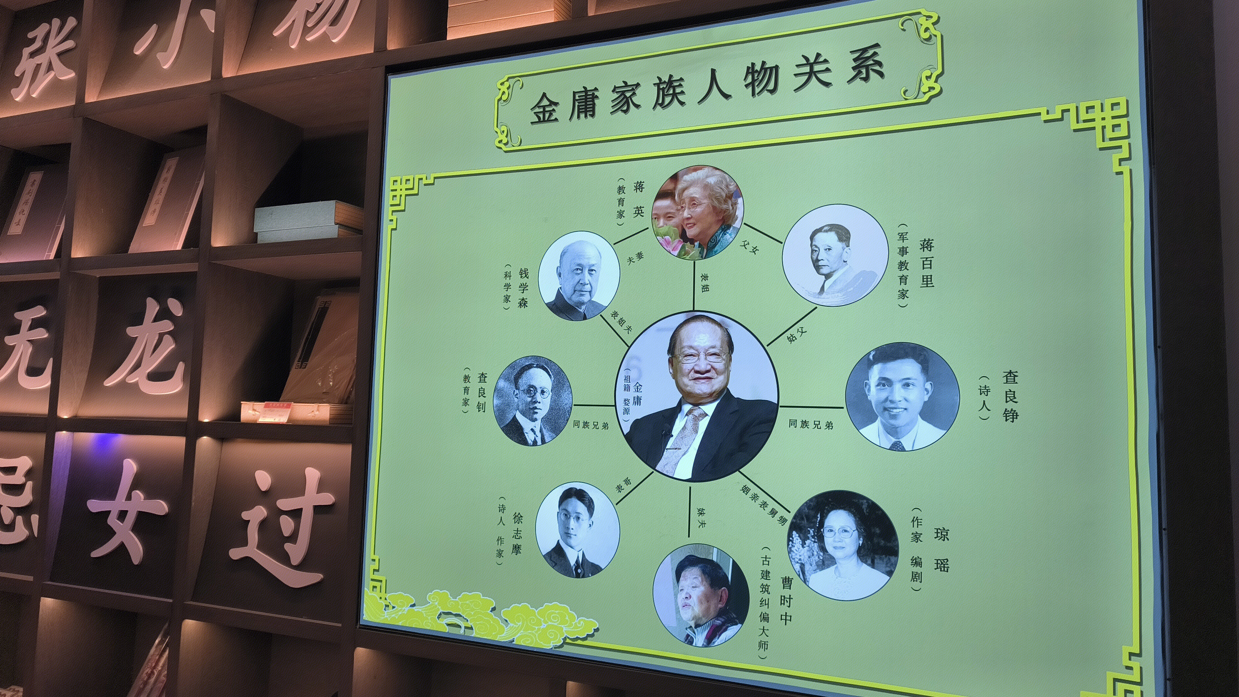 金庸家族人物关系图 著名作家 金庸