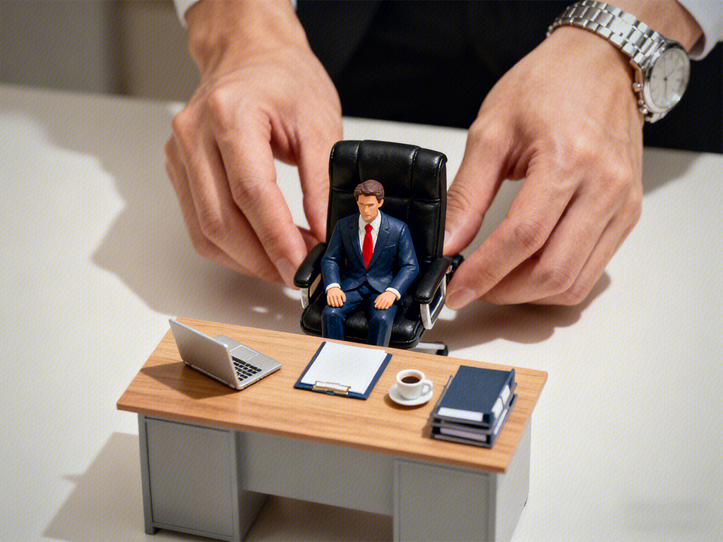 被迫胜任 任职 被操纵 被掌控 任人摆布