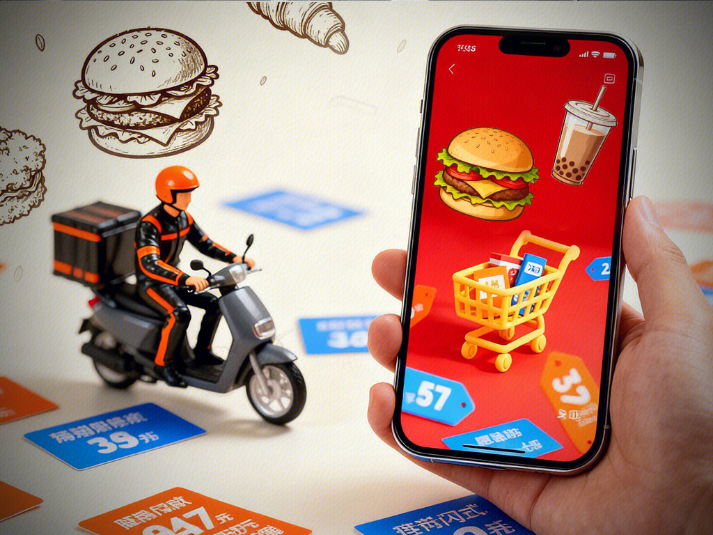 淘宝闪购 外卖员 送外卖 外卖平台优惠券 点外卖