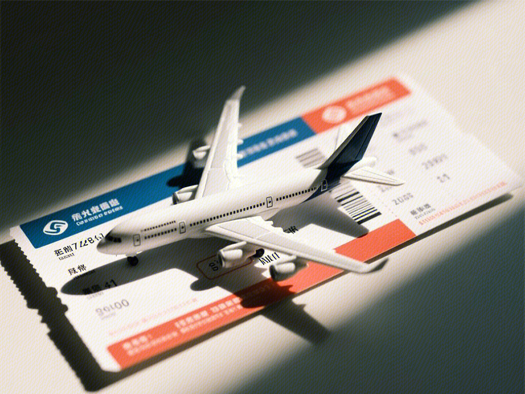 飞机模型 机票 航班