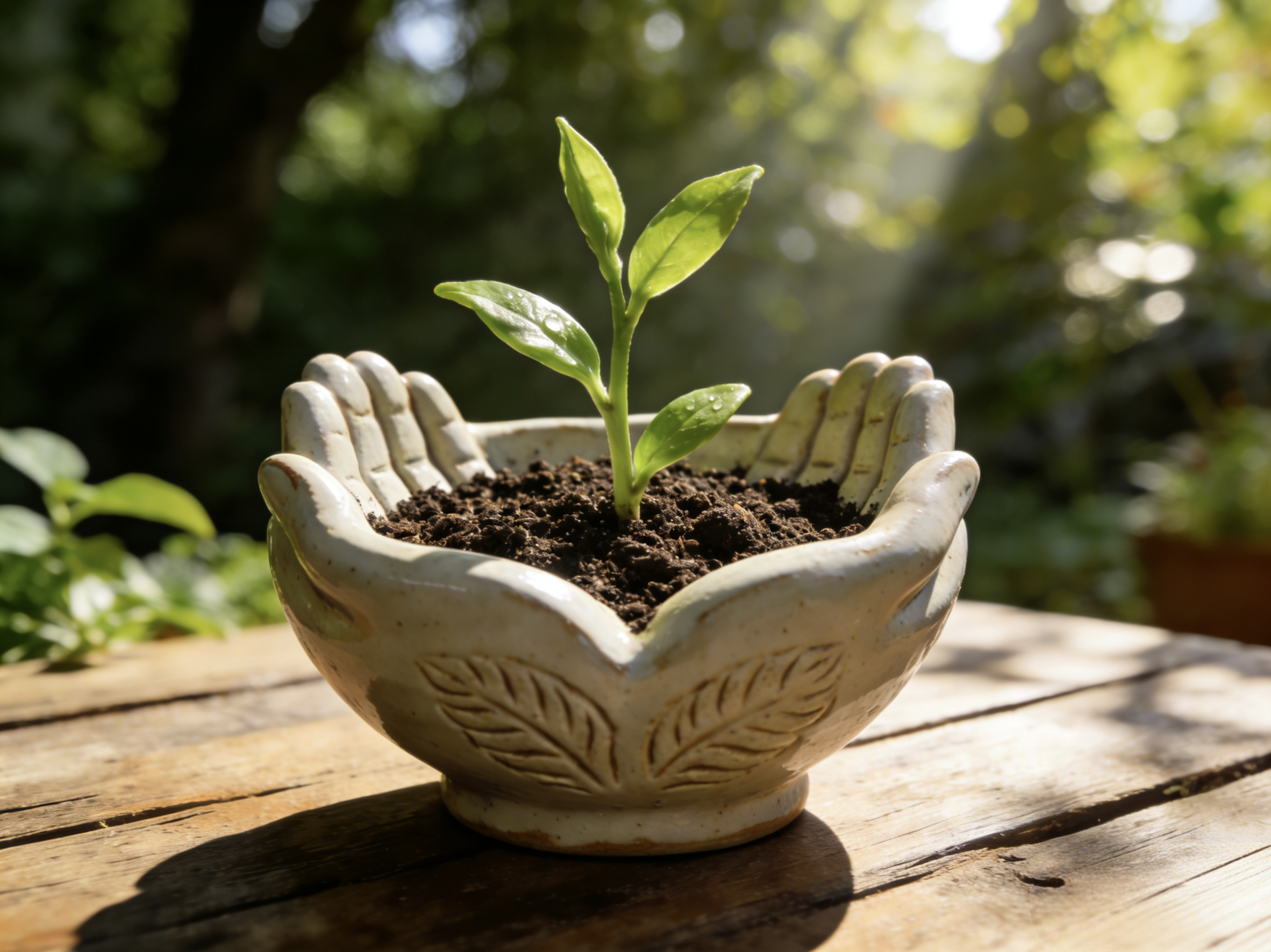 呵护 扶持 成长 希望