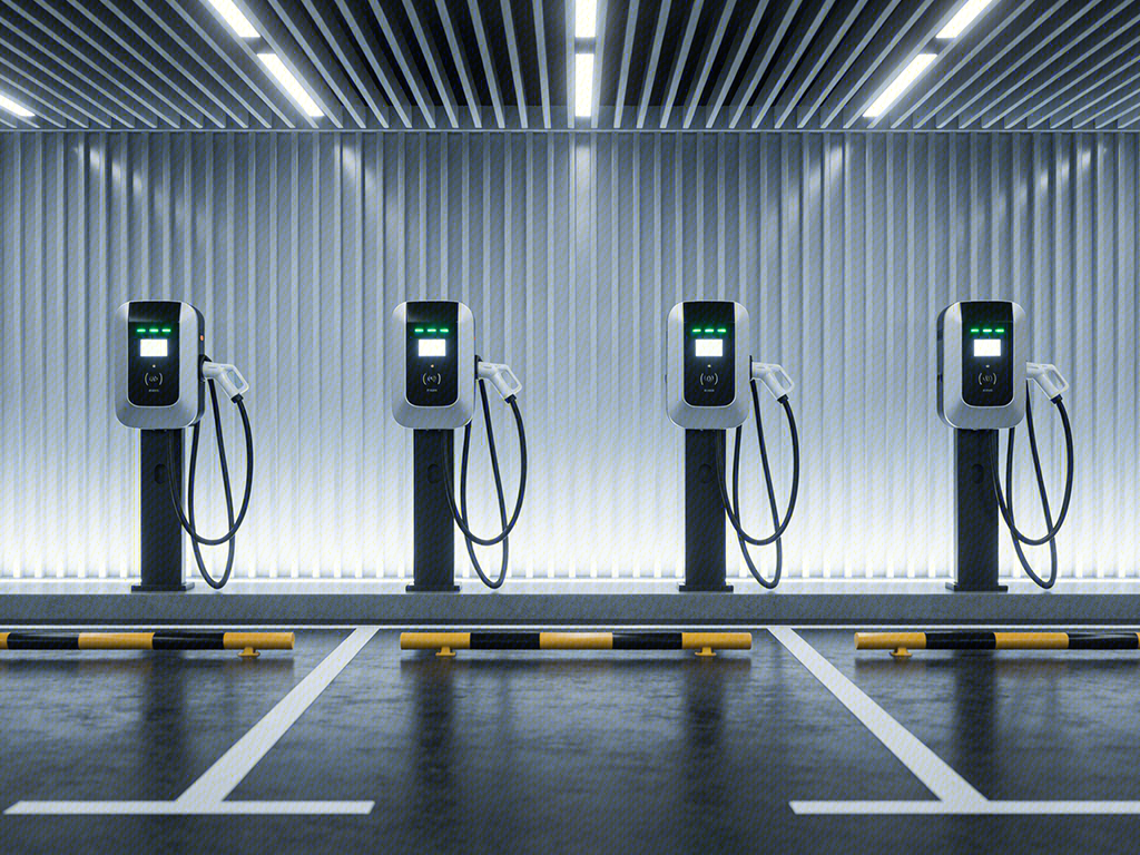 汽车充电桩 新能源汽车充电站 充电设施